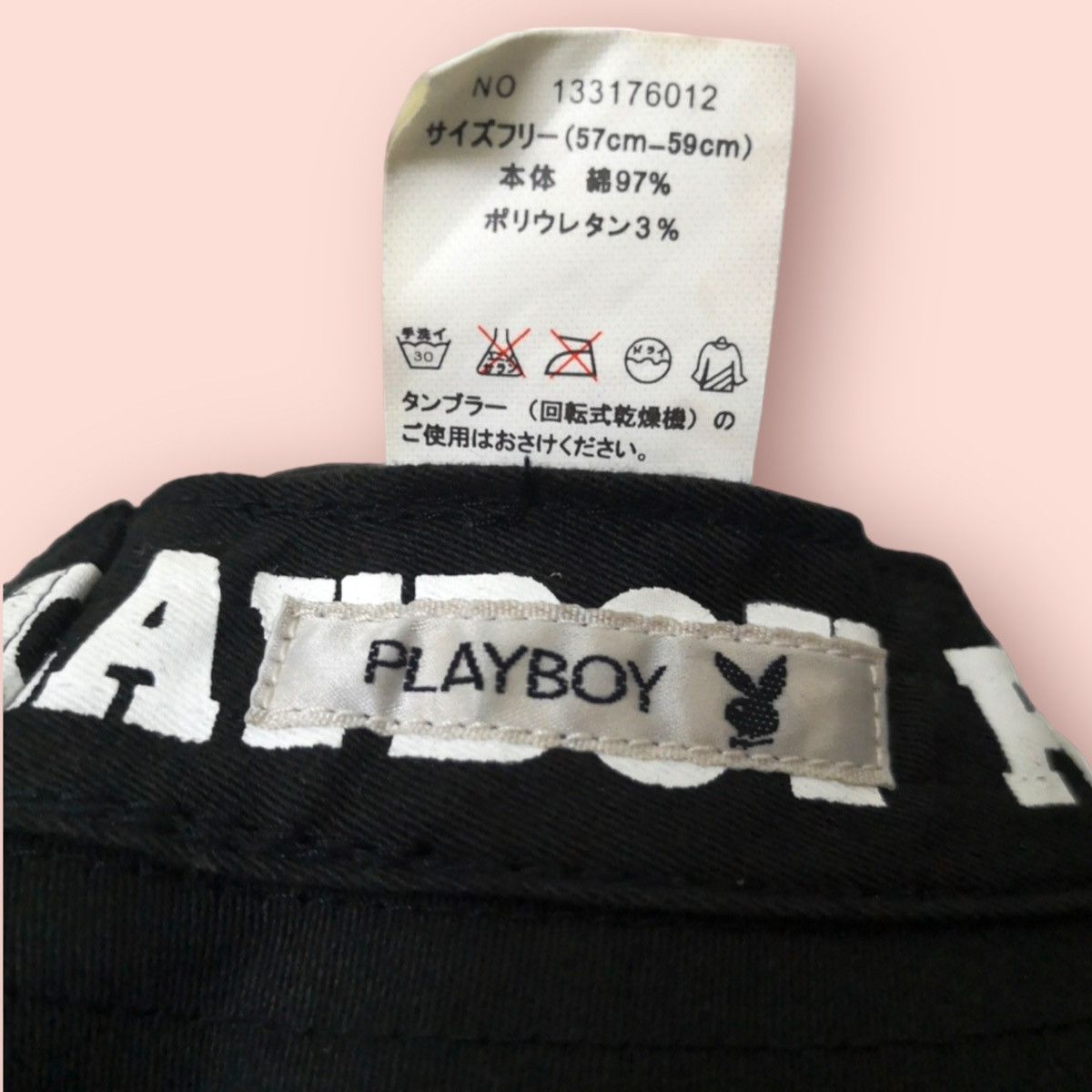 Playboy RARE VINTAGE PLAYBOY BUNNY SPELLOUTS BUCKET HAT Size ONE SIZE - 14 Thumbnail
