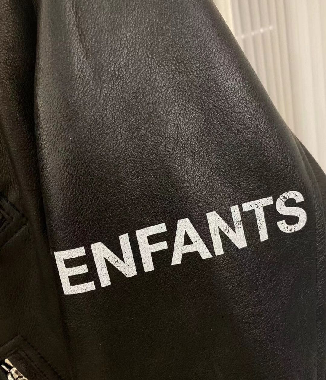 Enfants Riches Deprimes Enfants Riches DeprimesArm letter logo leather jacket Size US M / EU 48-50 / 2 - 6 Thumbnail