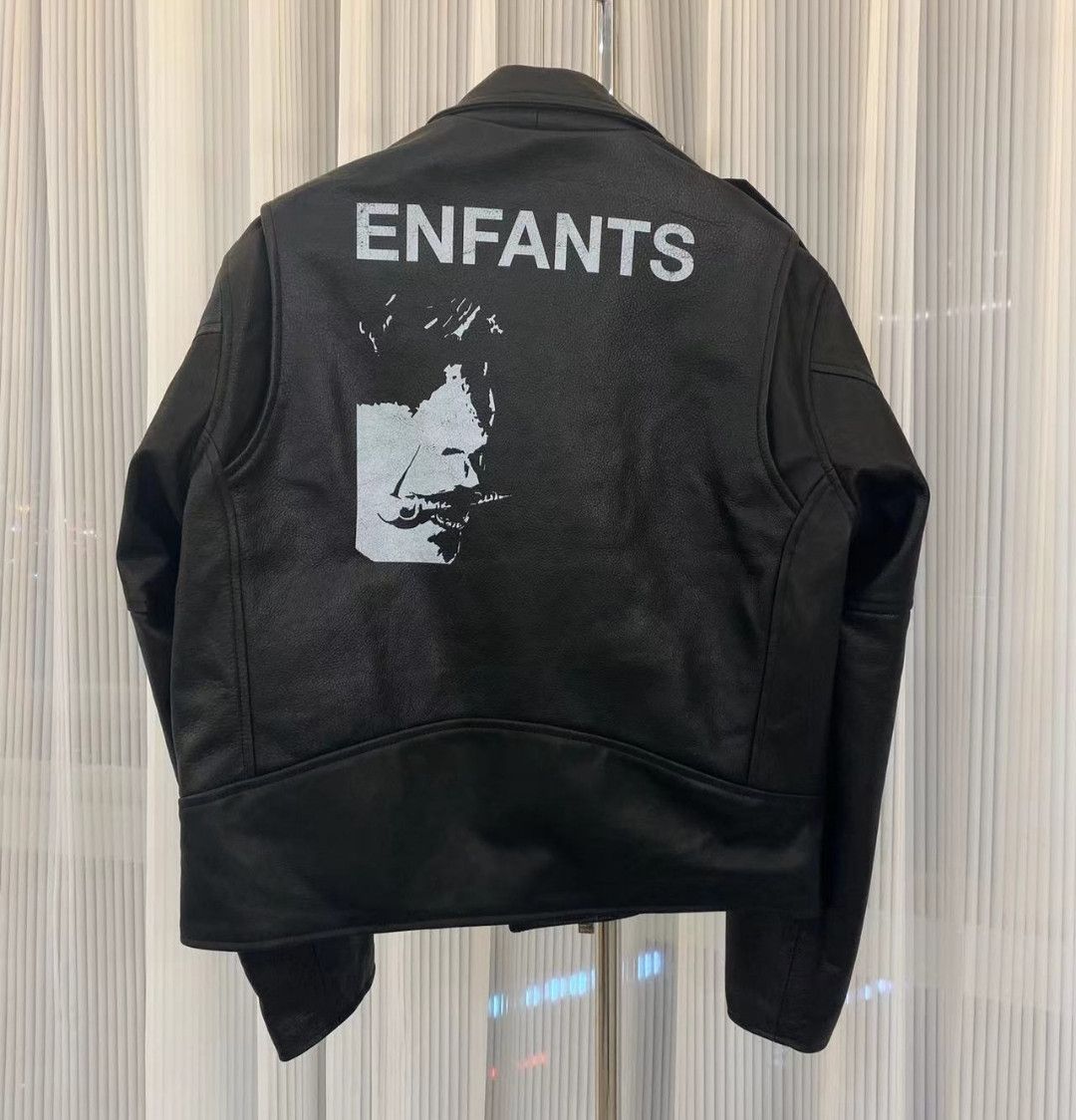Enfants Riches Deprimes Enfants Riches DeprimesArm letter logo leather jacket Size US M / EU 48-50 / 2 - 5 Thumbnail