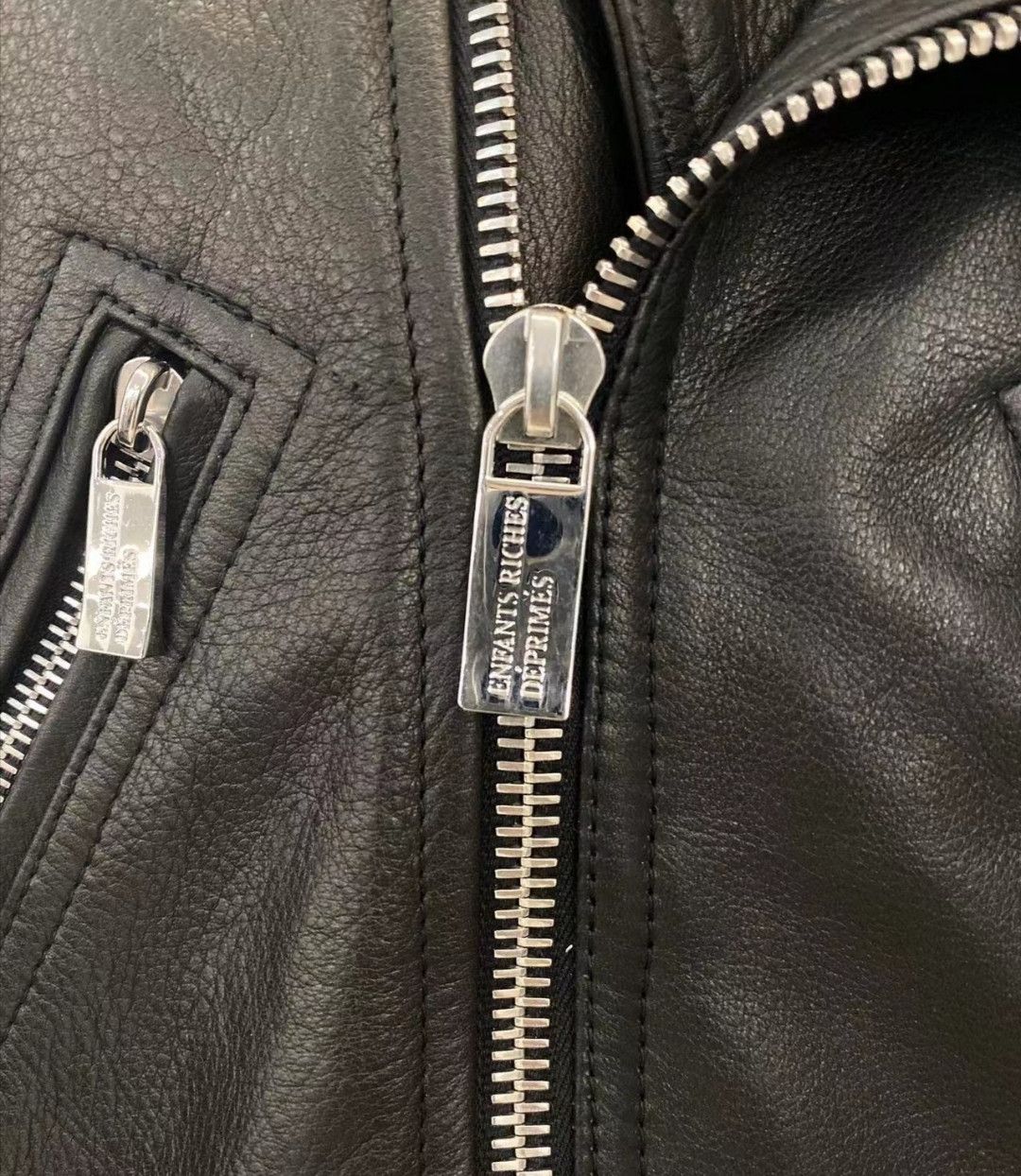 Enfants Riches Deprimes Enfants Riches DeprimesArm letter logo leather jacket Size US M / EU 48-50 / 2 - 4 Thumbnail