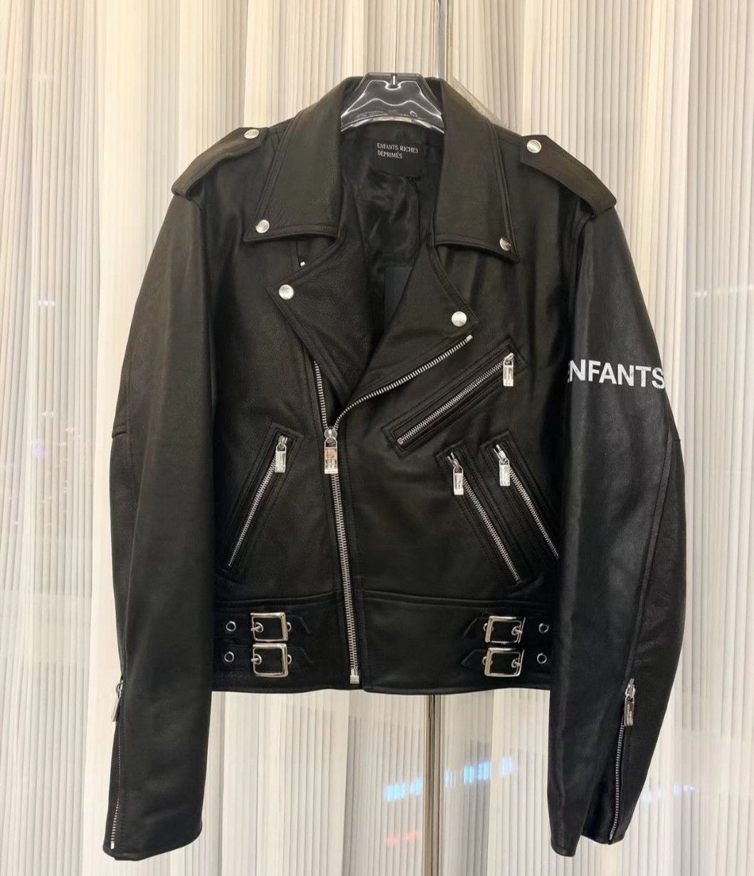 Enfants Riches Deprimes Enfants Riches DeprimesArm letter logo leather jacket Size US M / EU 48-50 / 2 - 1 Thumbnail