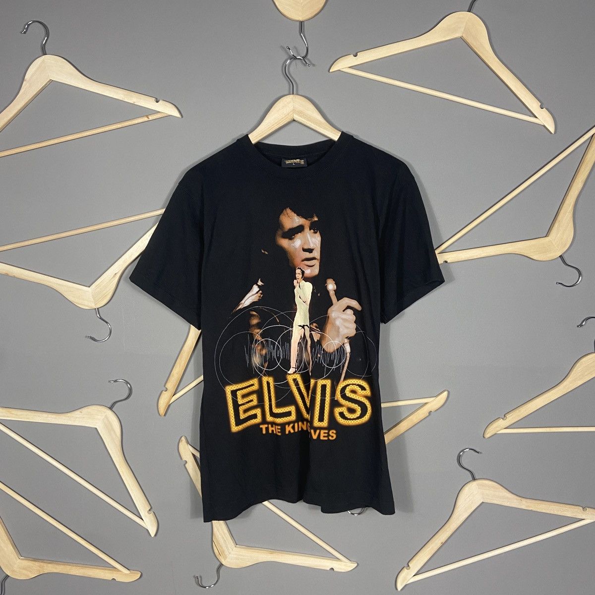 Band Tees × Vintage Vintage Elvis Presley 90s The King Lives T-shirt Size US L / EU 52-54 / 3 - 1 Thumbnail