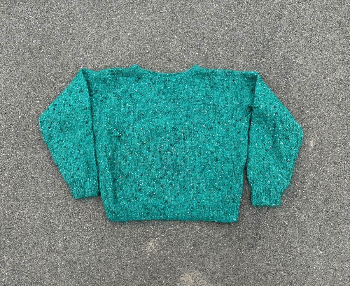 Japanese Brand Vintage Fuzzy Boxy Knit Crewneck Sweater Size US L / EU 52-54 / 3 - 1 Thumbnail