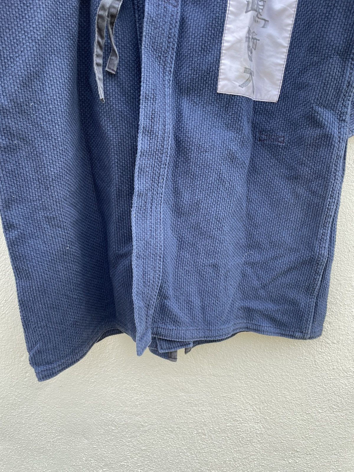 Indigo × Vintage Kimono Indigo Sashiko Boro Stitching Japan Samurai Size US M / EU 48-50 / 2 - 5 Thumbnail