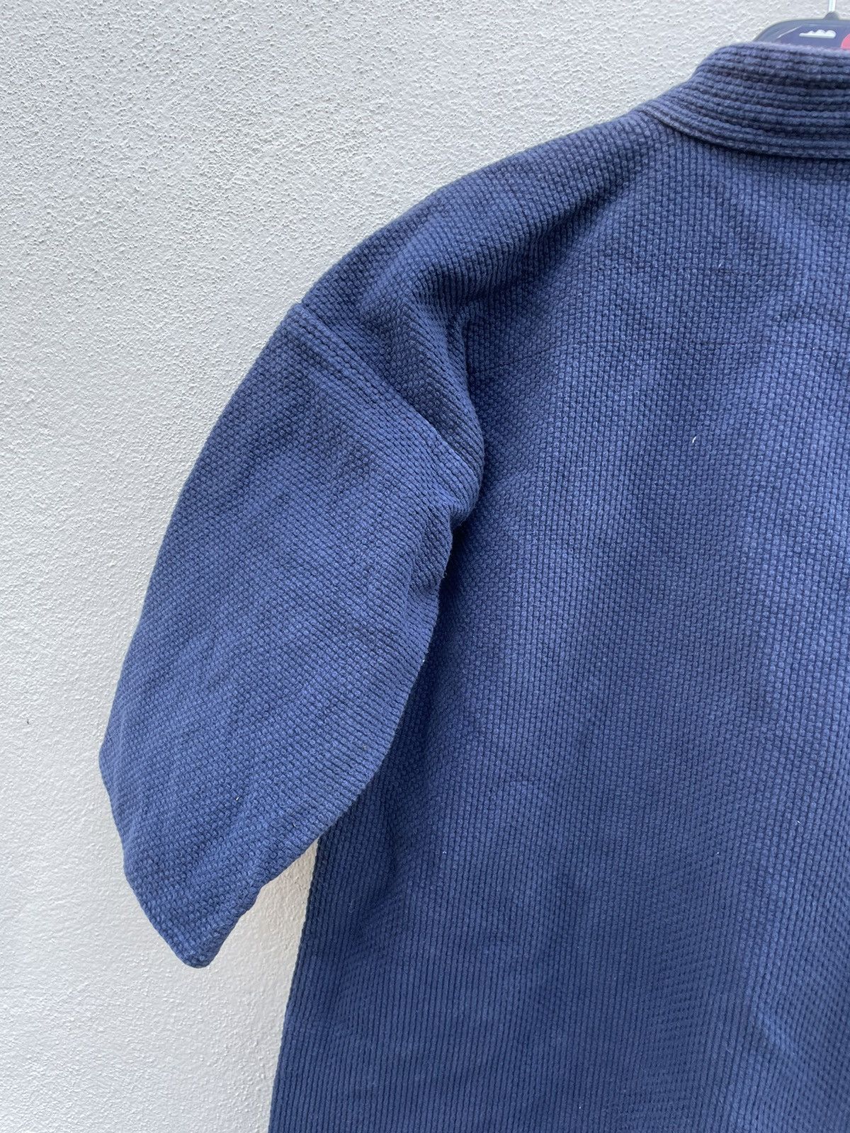 Indigo × Vintage Kimono Indigo Sashiko Boro Stitching Japan Samurai Size US M / EU 48-50 / 2 - 9 Thumbnail