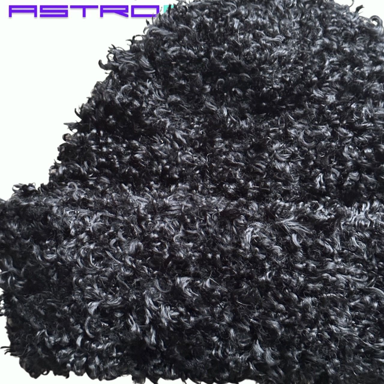 Vintage VINTAGE BLACK FUNKY FUZZY KIT EYELASH YARN BEANIE Size ONE SIZE - 2 Thumbnail
