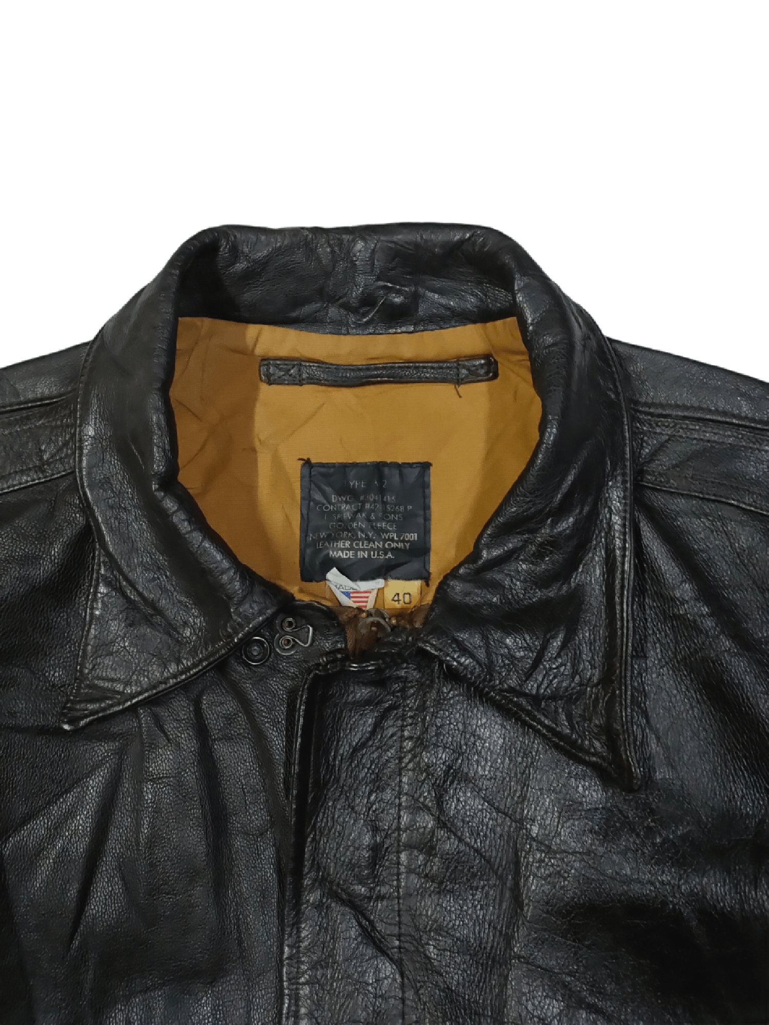 I. Spiewak And Sons 🔥RARE I.SPIEWAK & SONS TYPE A-2 FLYER LEATHER JACKETS Size US S / EU 44-46 / 1 - 4 Thumbnail