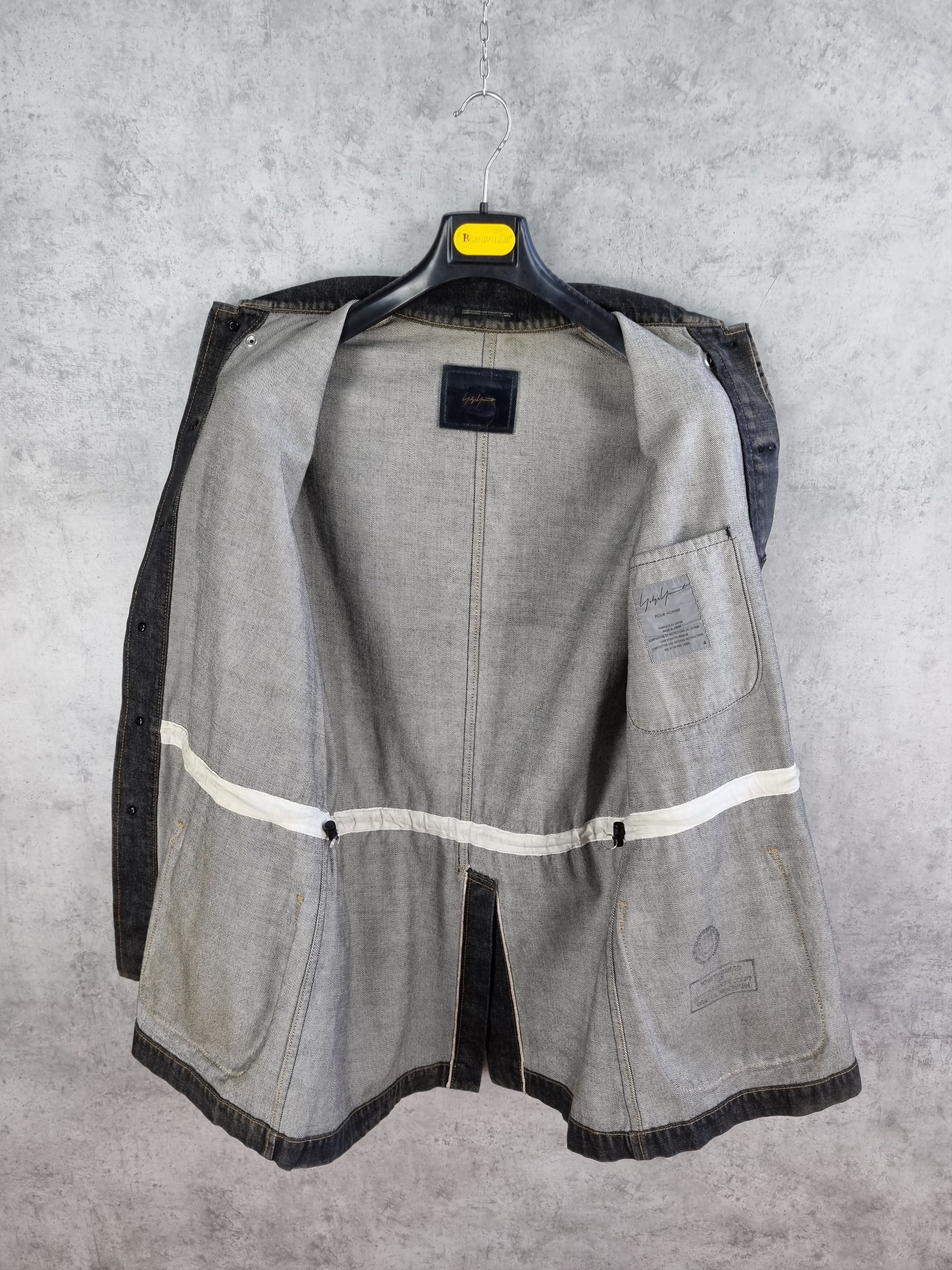 Yohji Yamamoto 2002SS Yohji Yamamoto Pour Homme Selvedge Jacket Size US L / EU 52-54 / 3 - 19 Thumbnail