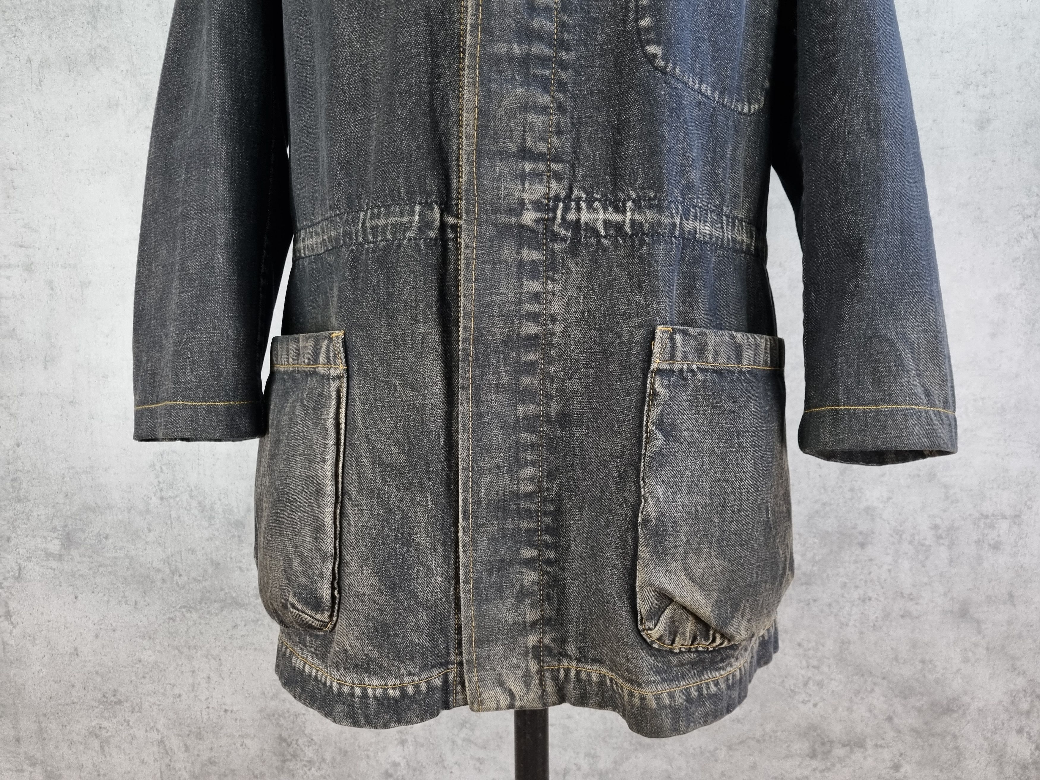 Yohji Yamamoto 2002SS Yohji Yamamoto Pour Homme Selvedge Jacket Size US L / EU 52-54 / 3 - 6 Thumbnail