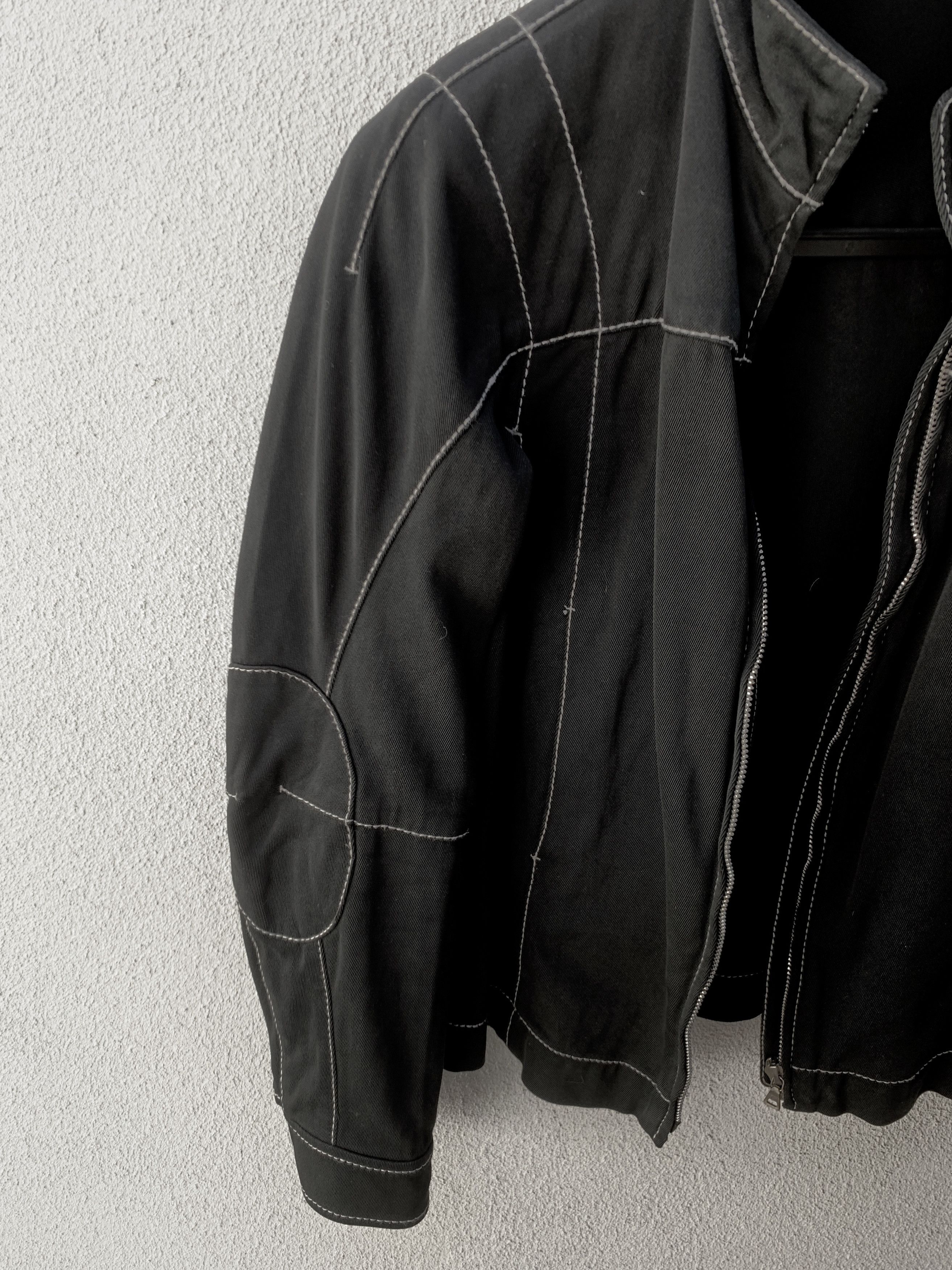 Prada PRADA Vintage 90s Black Biker Cotton Jacket Size US S / EU 44-46 / 1 - 11 Thumbnail