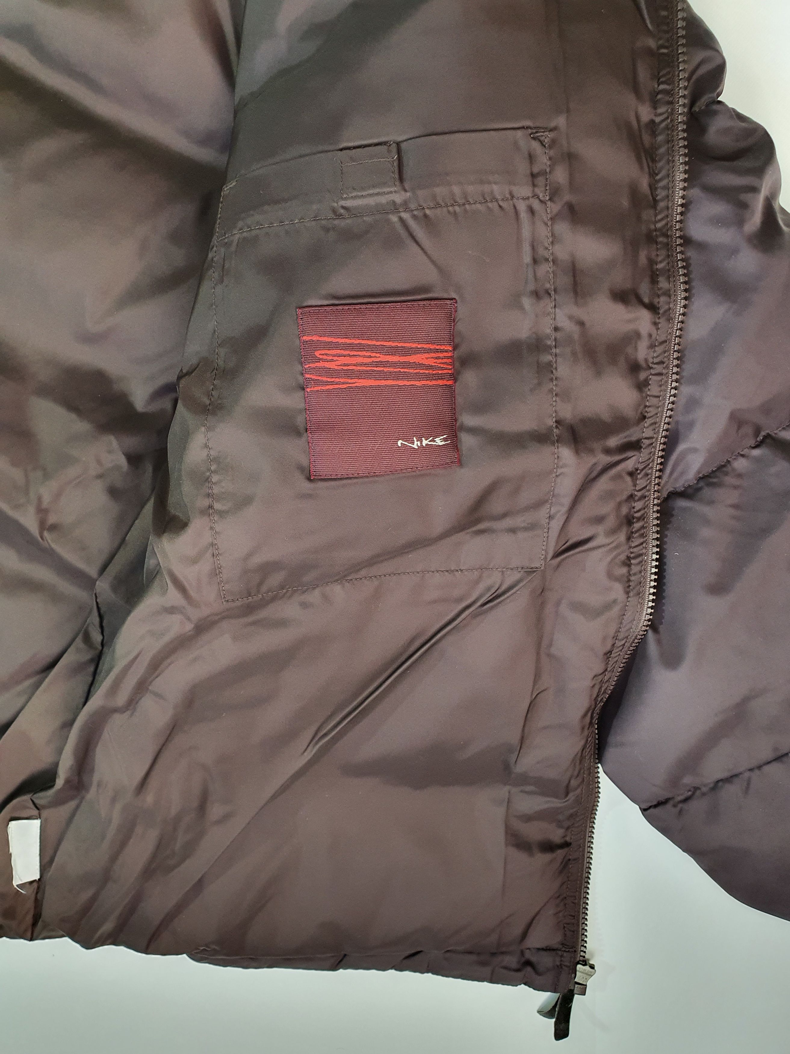 Nike × Vintage 90s Vintage NIKE Deep Purple Down Jacket Swoosh Size US L / EU 52-54 / 3 - 9 Thumbnail