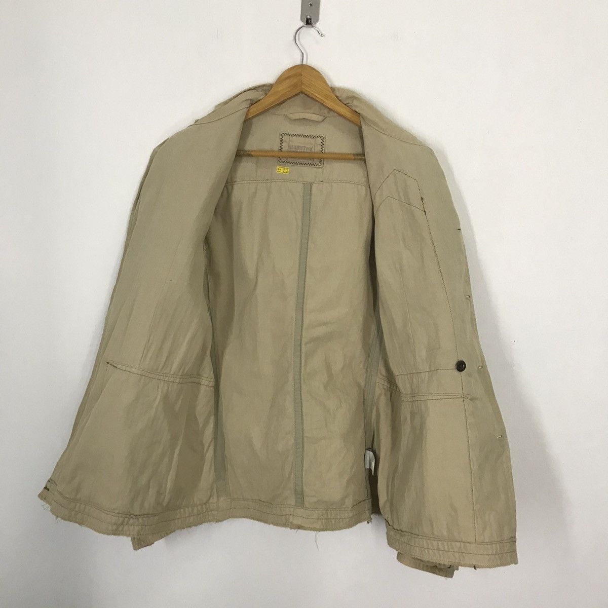 Marithe + Francois Girbaud 80s Marithe Francois Girbaud faded Khaki Jacket Size US L / EU 52-54 / 3 - 9 Thumbnail