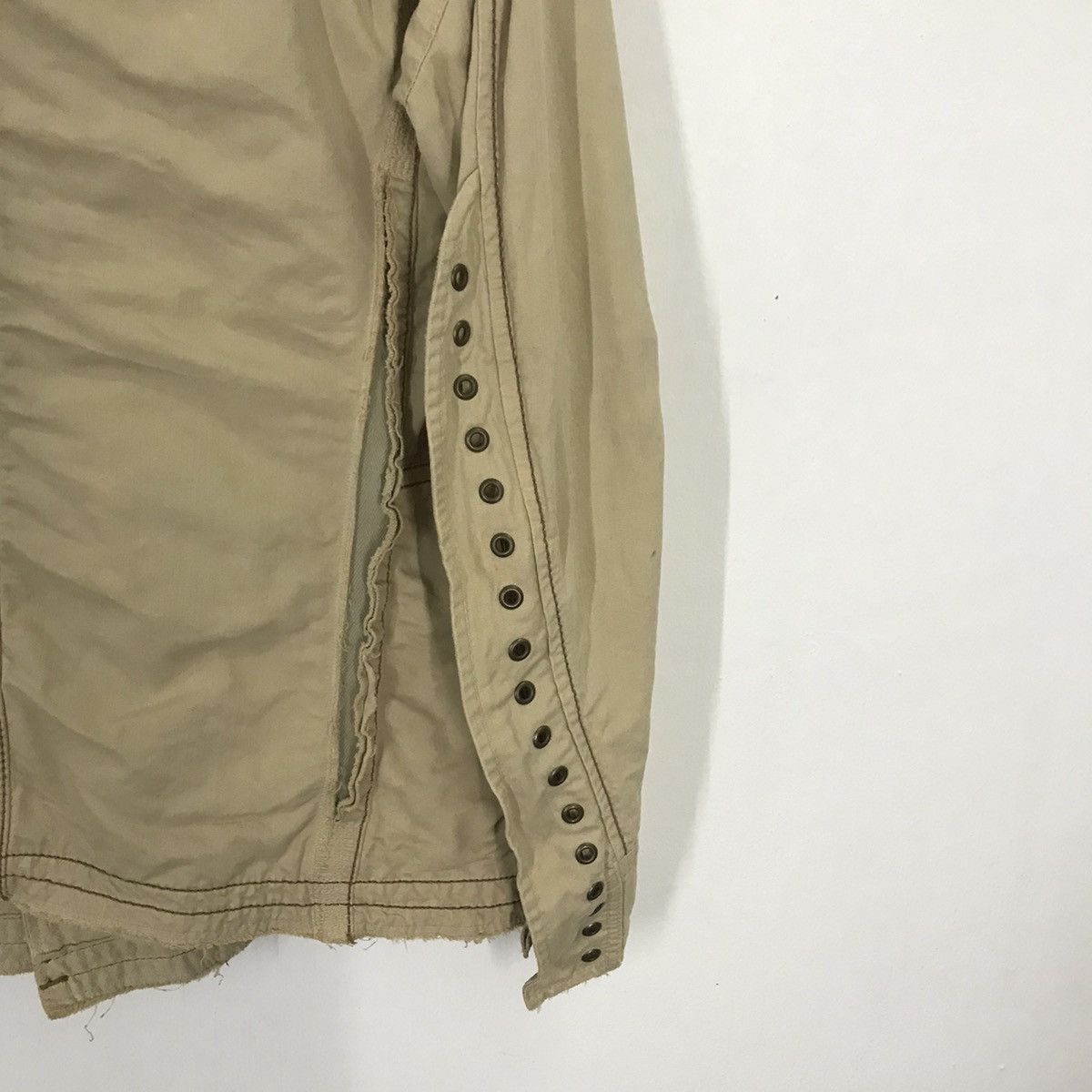 Marithe + Francois Girbaud 80s Marithe Francois Girbaud faded Khaki Jacket Size US L / EU 52-54 / 3 - 7 Thumbnail