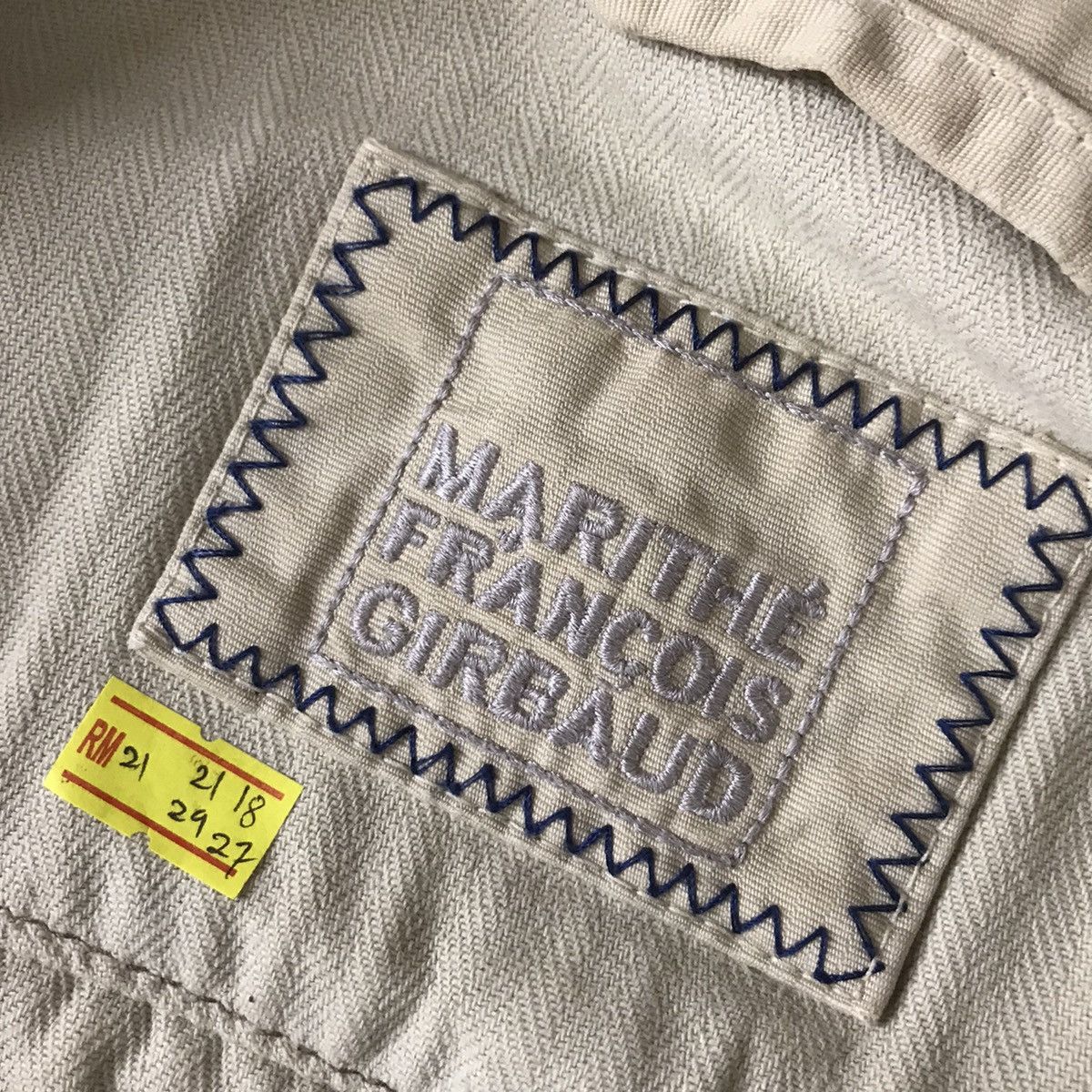 Marithe + Francois Girbaud 80s Marithe Francois Girbaud faded Khaki Jacket Size US L / EU 52-54 / 3 - 13 Thumbnail