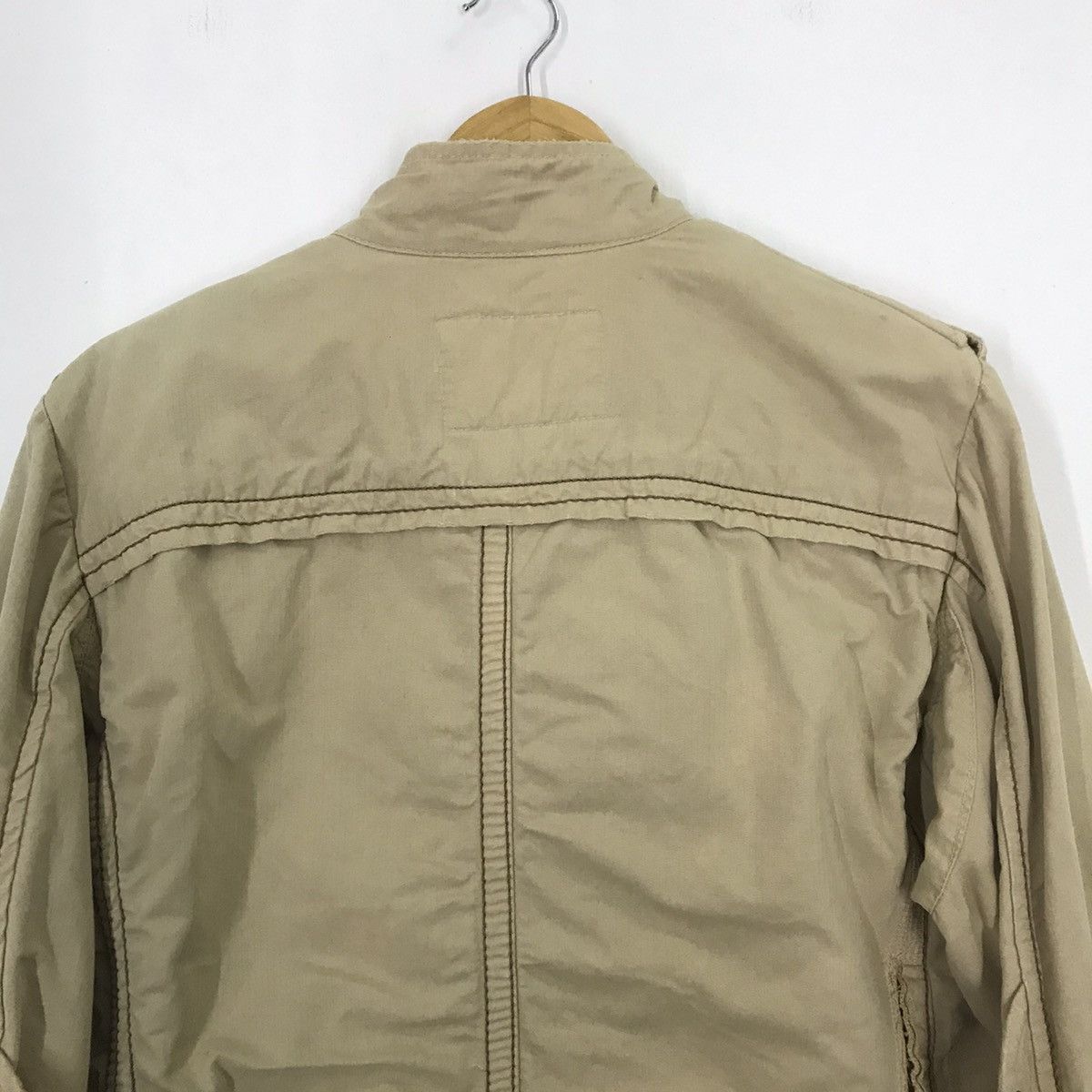 Marithe + Francois Girbaud 80s Marithe Francois Girbaud faded Khaki Jacket Size US L / EU 52-54 / 3 - 5 Thumbnail