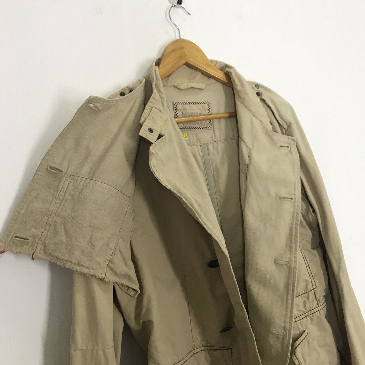 Marithe + Francois Girbaud 80s Marithe Francois Girbaud faded Khaki Jacket Size US L / EU 52-54 / 3 - 10 Thumbnail