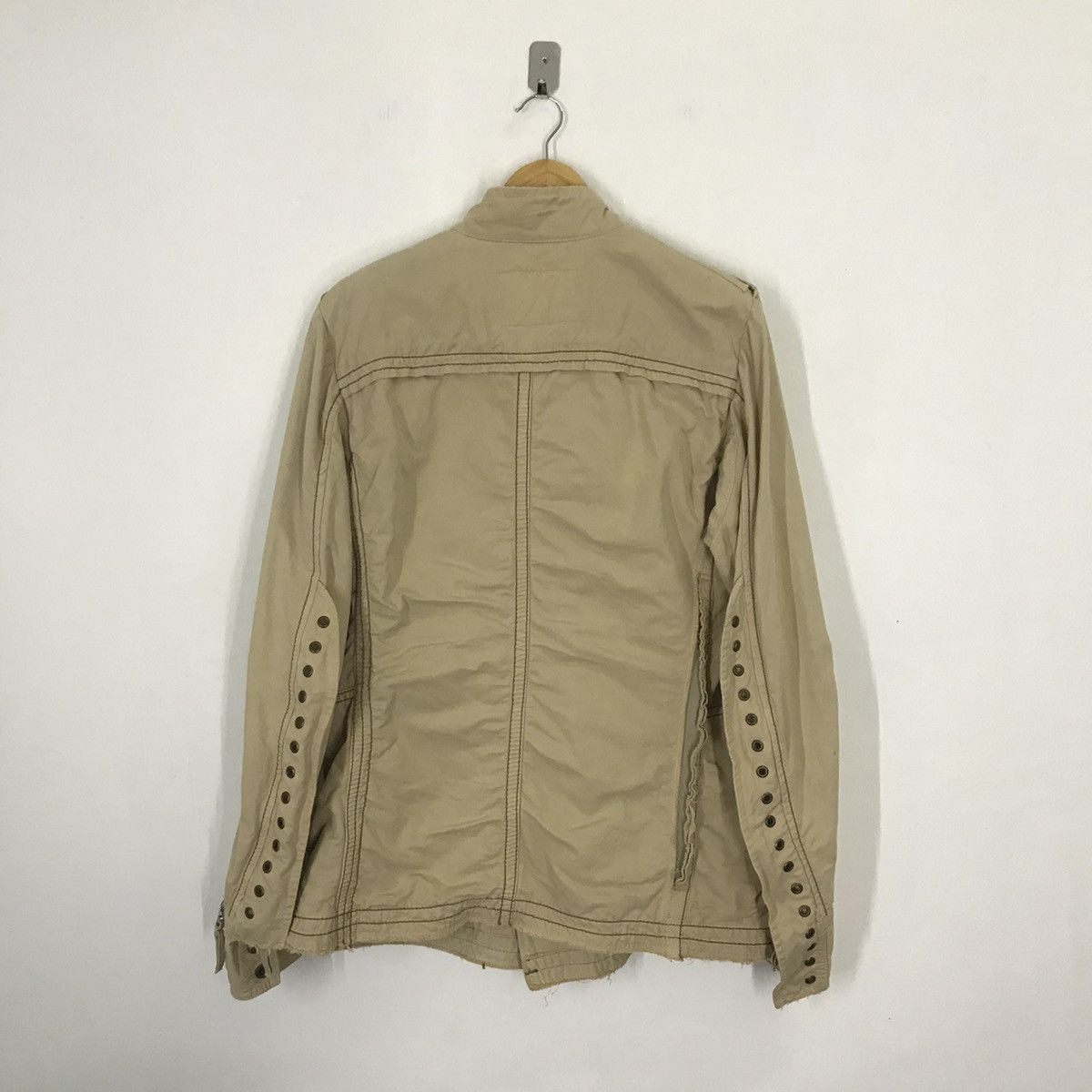 Marithe + Francois Girbaud 80s Marithe Francois Girbaud faded Khaki Jacket Size US L / EU 52-54 / 3 - 4 Thumbnail