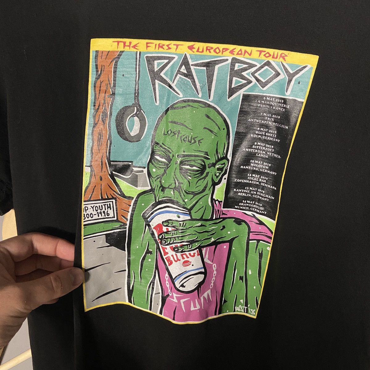 Band Tees × Rap Tees Ratboy 2019 The First European tour tee Size US S / EU 44-46 / 1 - 3 Thumbnail