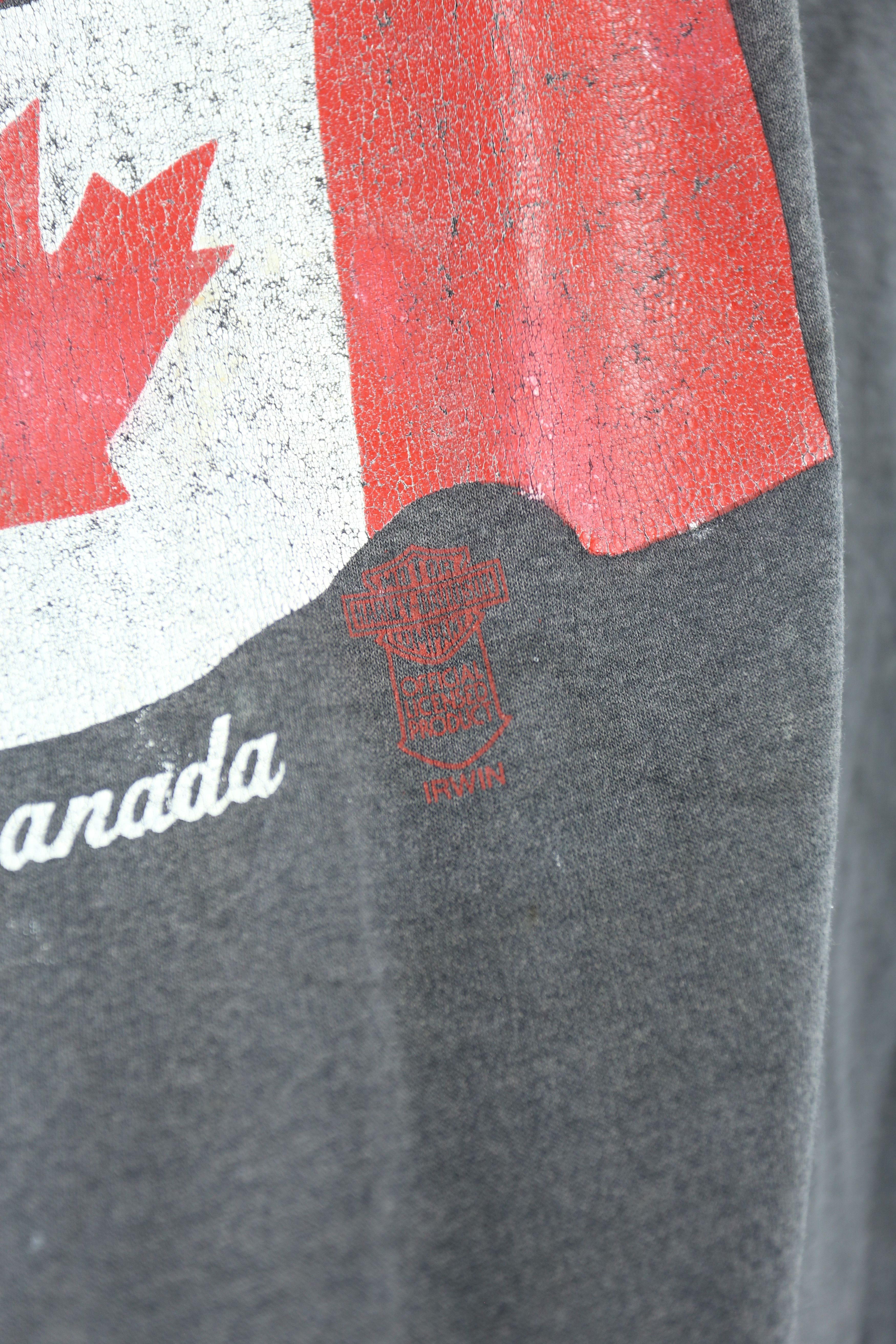 Harley Davidson × Vintage GTMC892 Vintage 90s Harley Davidson Canada nice fade t-shirt Size US XL / EU 56 / 4 - 13 Thumbnail