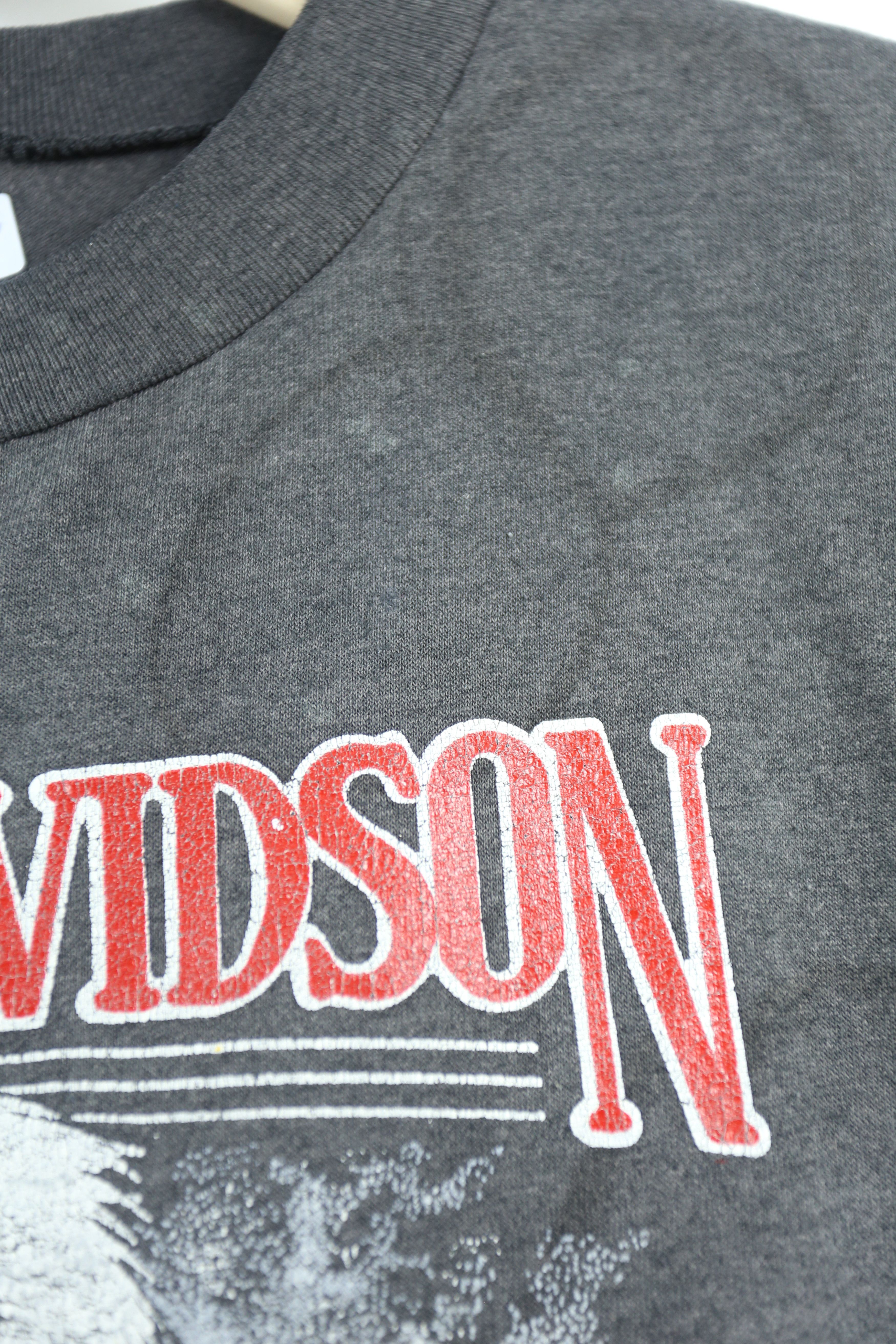 Harley Davidson × Vintage GTMC892 Vintage 90s Harley Davidson Canada nice fade t-shirt Size US XL / EU 56 / 4 - 10 Thumbnail