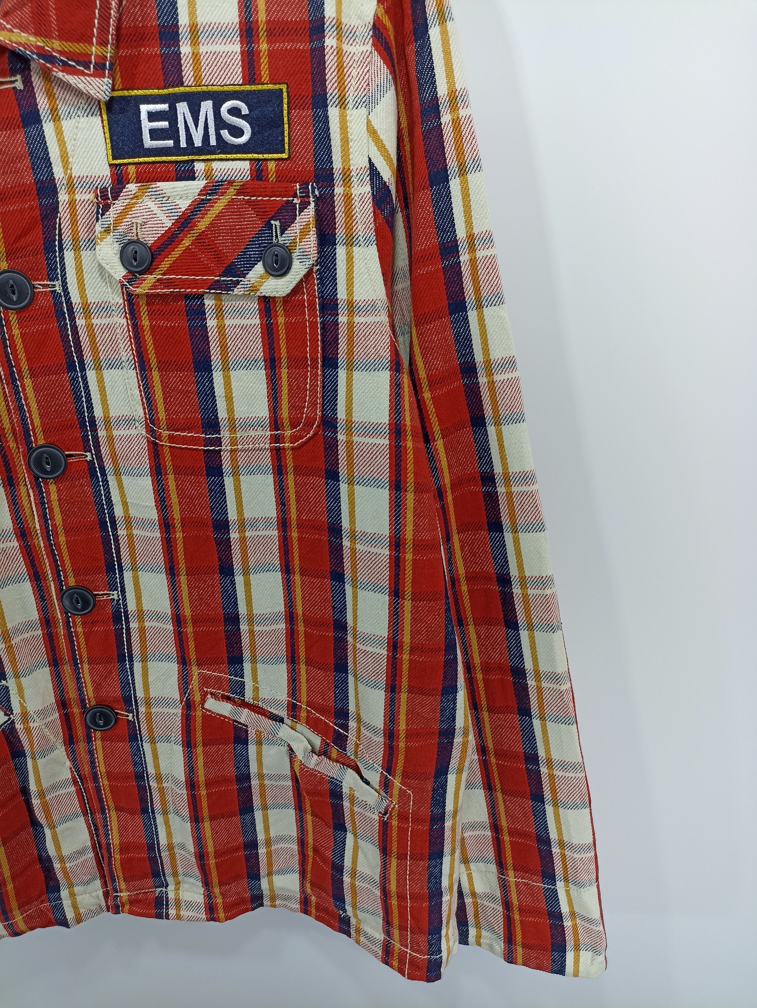 Flannel × Japanese Brand × Vintage Japanesebrand EMS Rescue Squad Ems Flannel Jacket Size US S / EU 44-46 / 1 - 2 Thumbnail