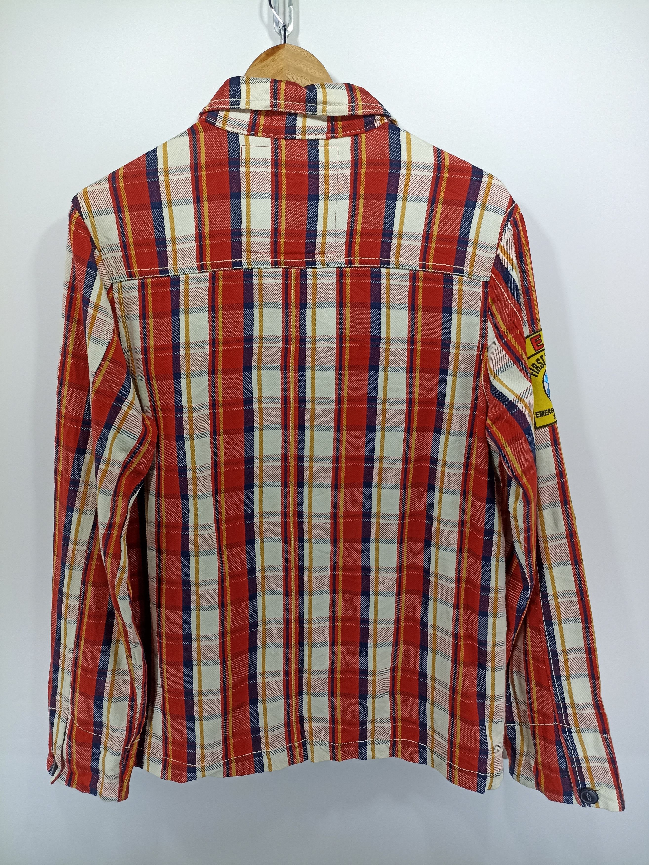 Flannel × Japanese Brand × Vintage Japanesebrand EMS Rescue Squad Ems Flannel Jacket Size US S / EU 44-46 / 1 - 6 Thumbnail