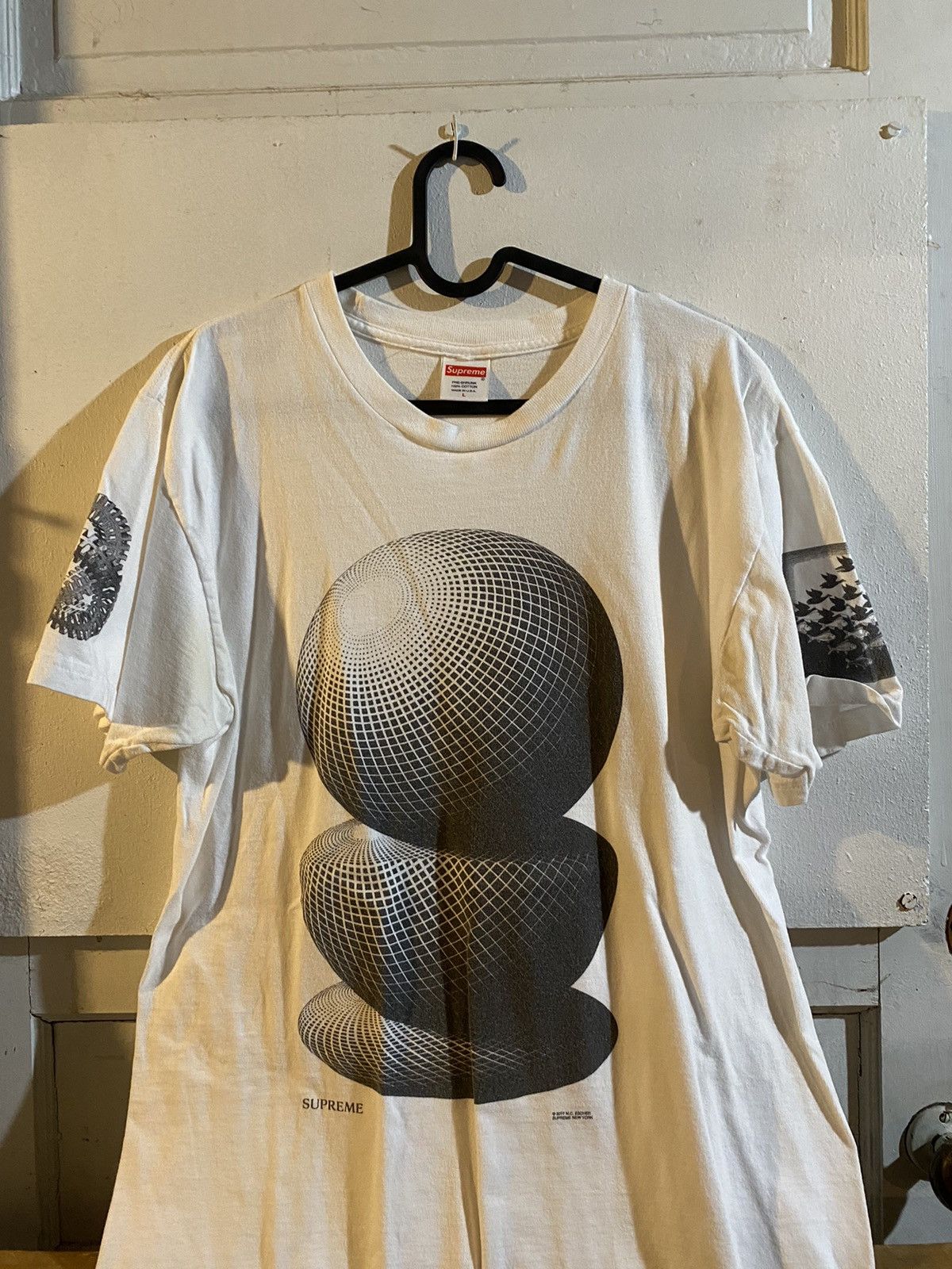 Supreme - M.C. Escher Three Spheres Tee - UG.SHAFT