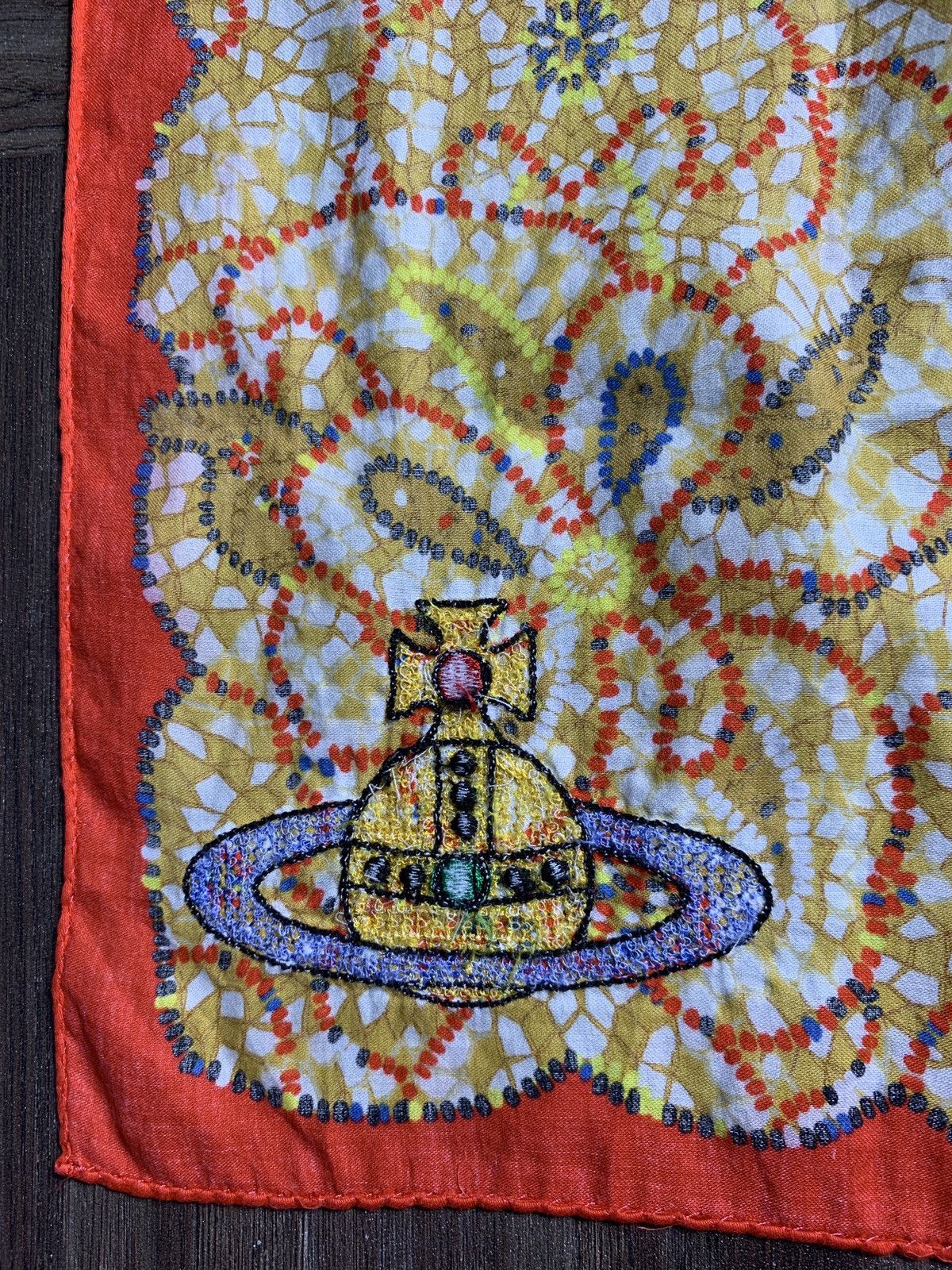 Vivienne Westwood Rare Vivienne Westwood Cotton Scarf Embroidery