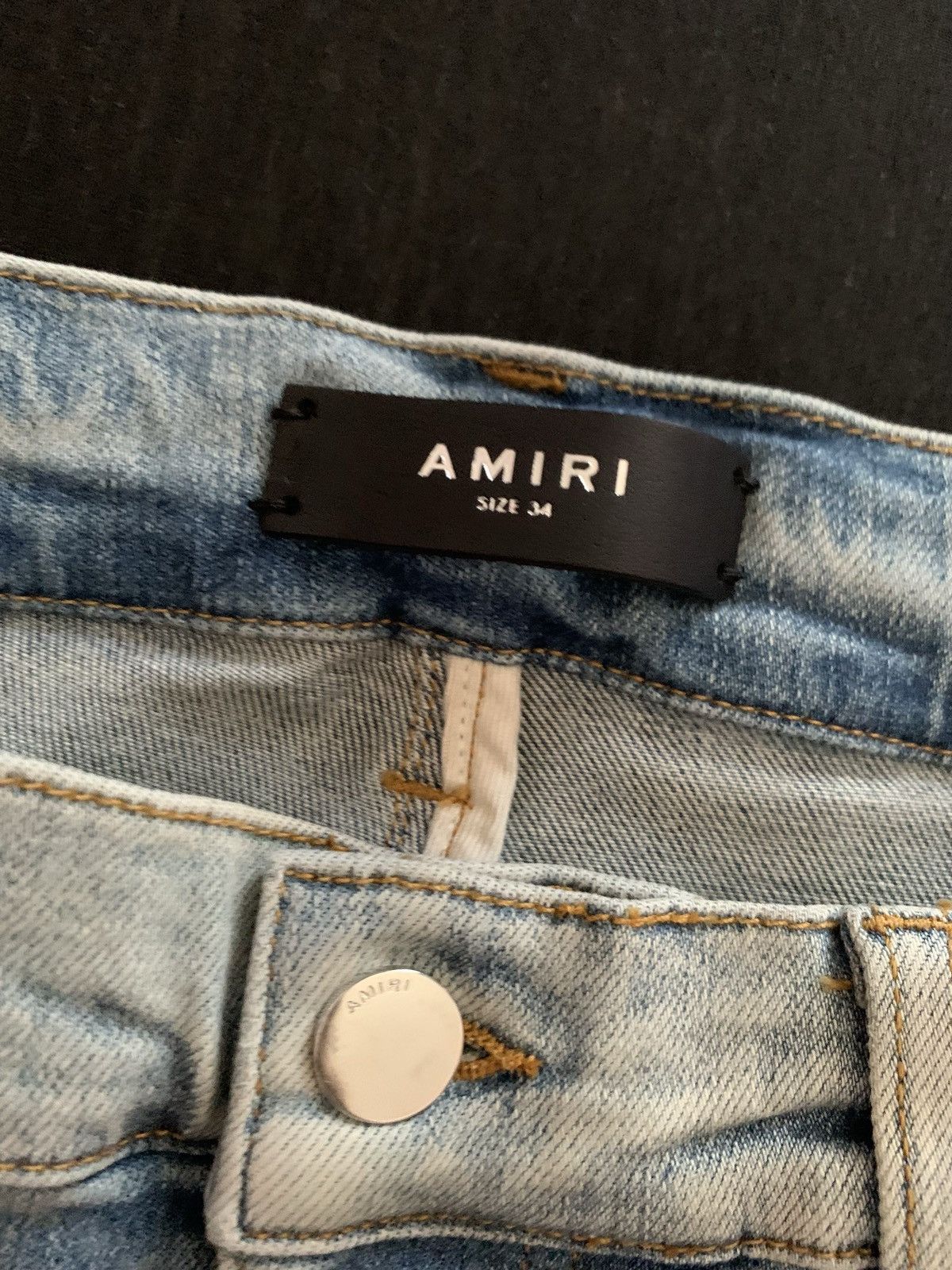 Amiri Amiri Tie Dye Art Patch Skinny Denim Size US 34 / EU 50 - 5 Thumbnail