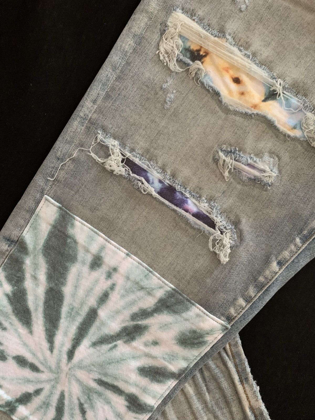 Amiri Amiri Tie Dye Art Patch Skinny Denim Size US 34 / EU 50 - 2 Thumbnail