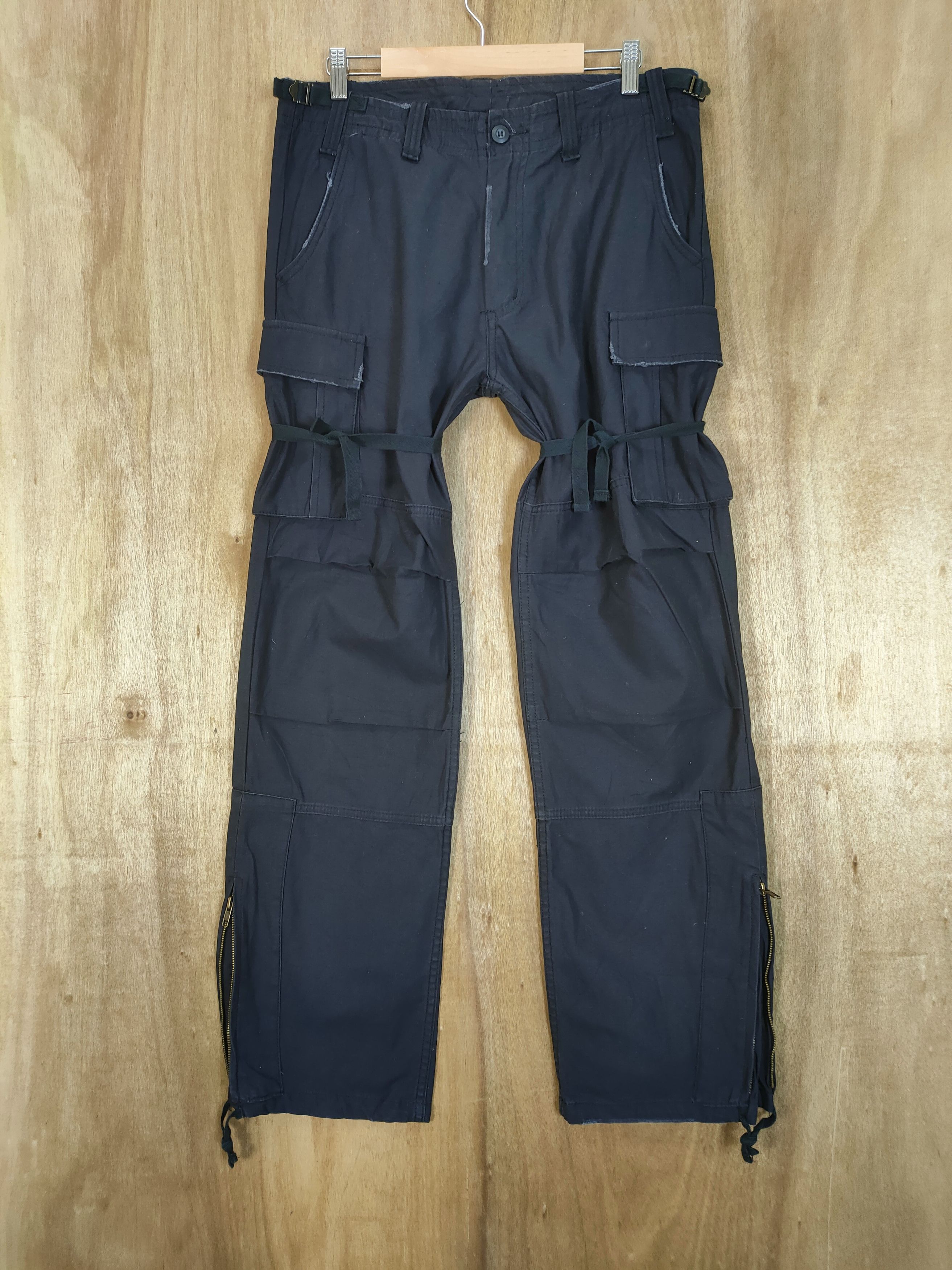 image of Vintage Bondage Cargo Pants/ Parachute Pants in No Colour, Men's (Size 33)