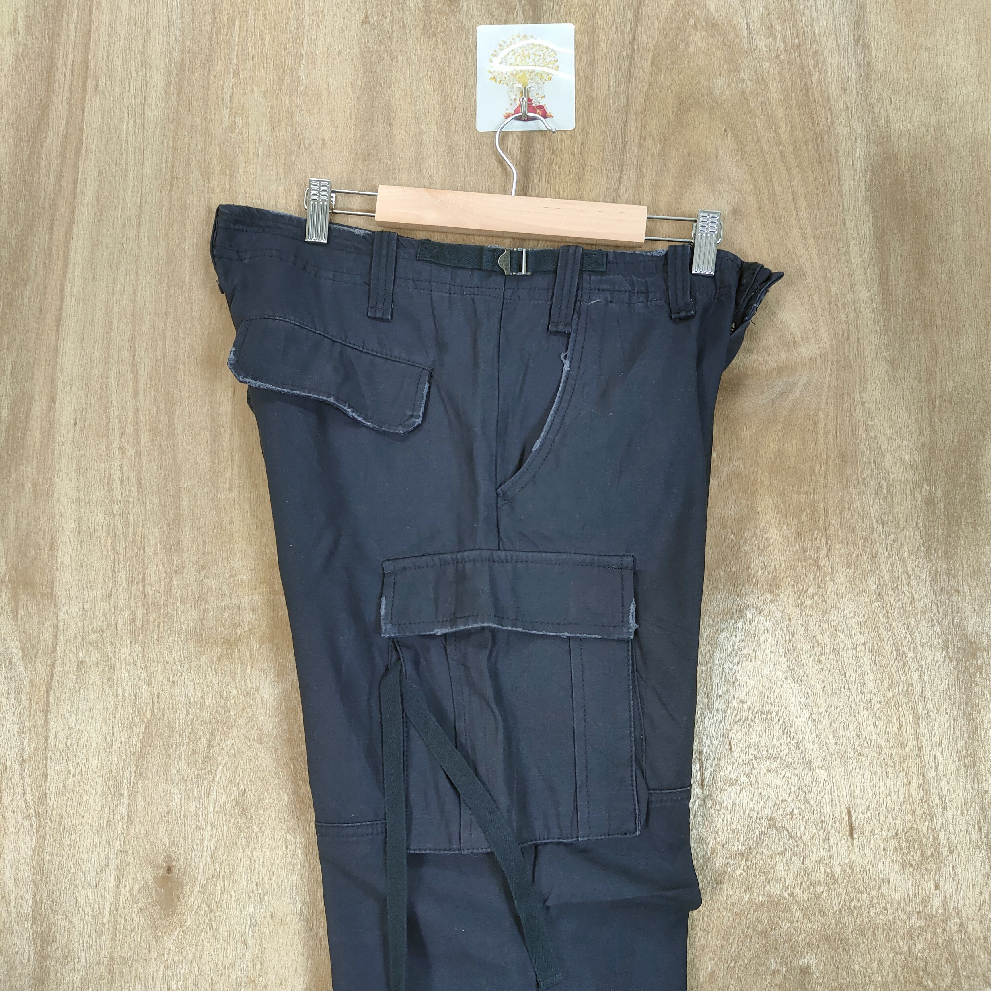 Japanese Brand × Vintage VINTAGE BONDAGE FADED CARGO PANTS Size US 33 - 16 Thumbnail