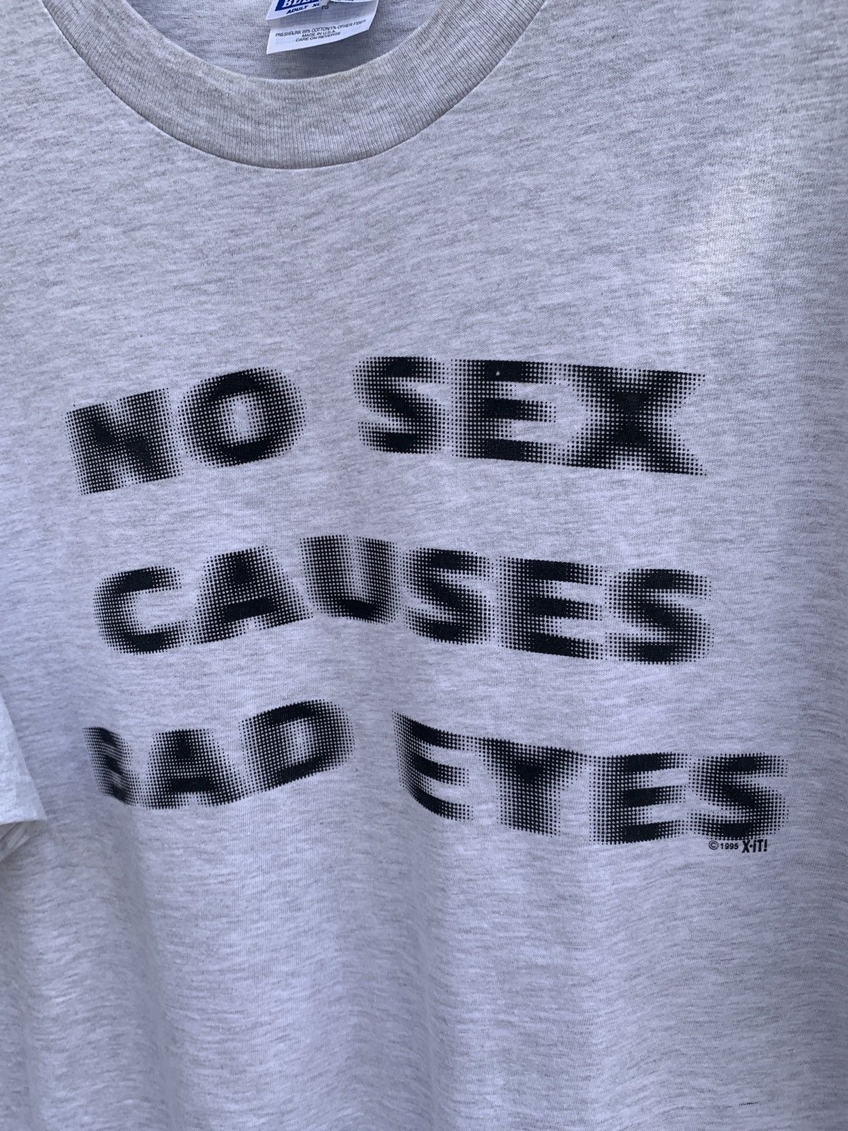 Vintage Vintage 90s No Sex Causes Bad Eyes Blurry Graphic Tee | Grailed