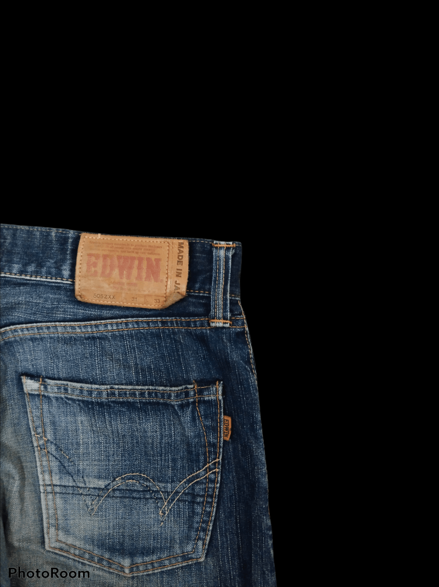 Edwin × Vintage DiSTRESSED EDWIN 505ZXX SELVEDGE DENIM PANTS Size US 31 - 7 Thumbnail