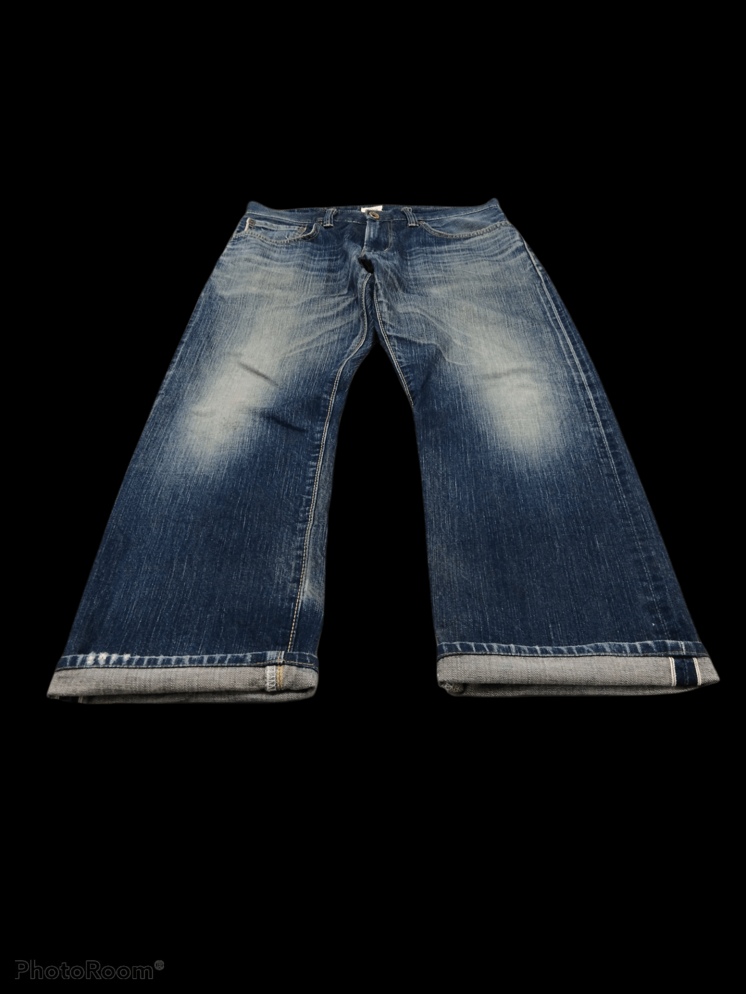 Edwin × Vintage DiSTRESSED EDWIN 505ZXX SELVEDGE DENIM PANTS Size US 31 - 3 Thumbnail