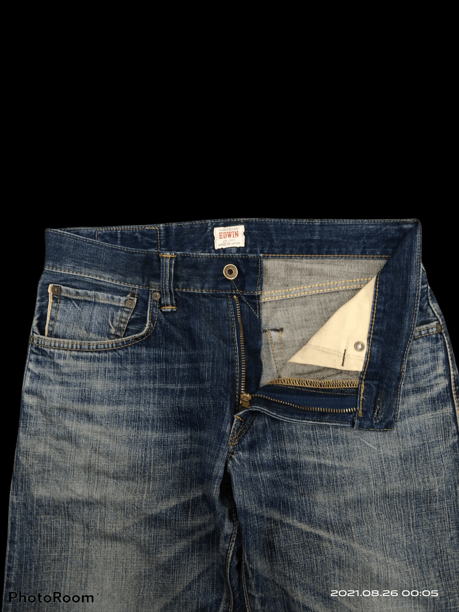 Edwin × Vintage DiSTRESSED EDWIN 505ZXX SELVEDGE DENIM PANTS Size US 31 - 4 Thumbnail