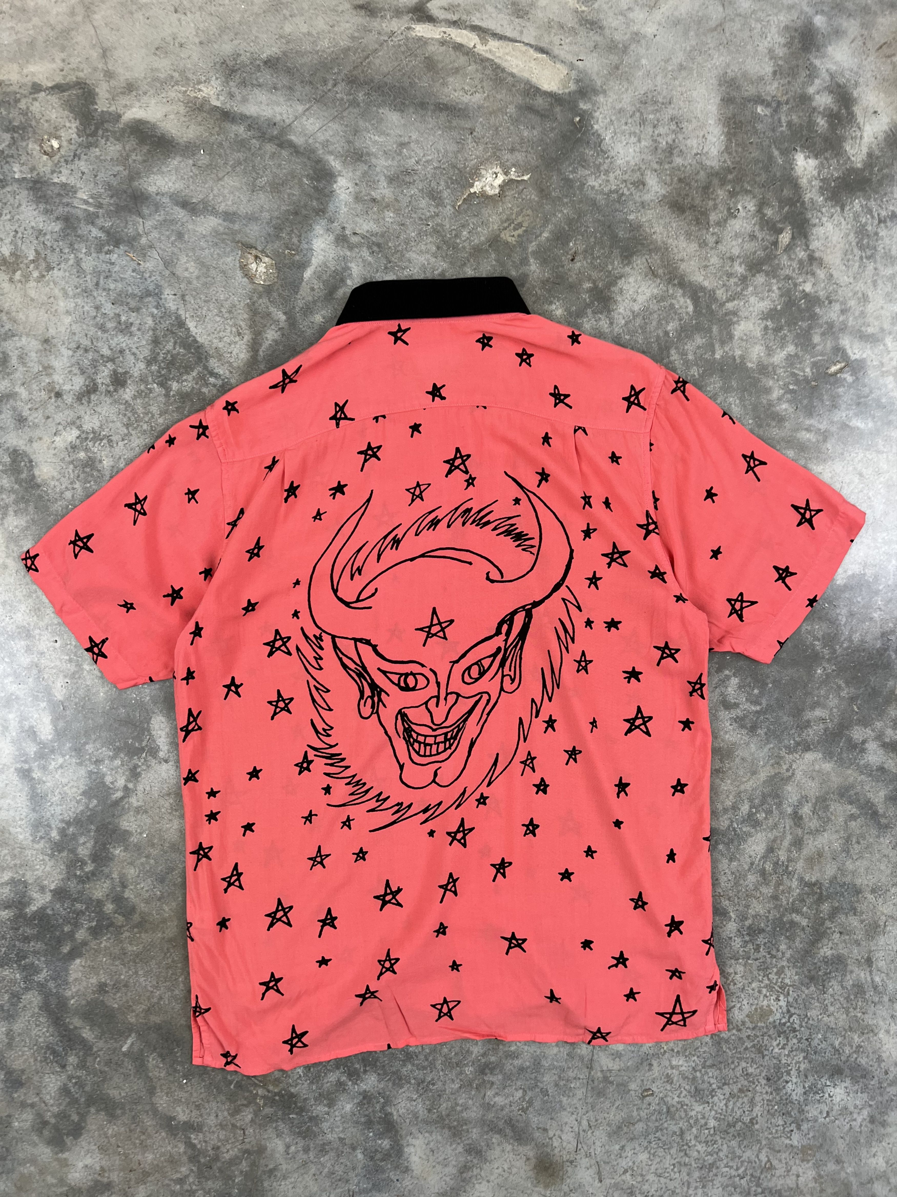 Supreme Supreme x Daniel Johnston Star Devil Rayon Shirt Medium | Grailed