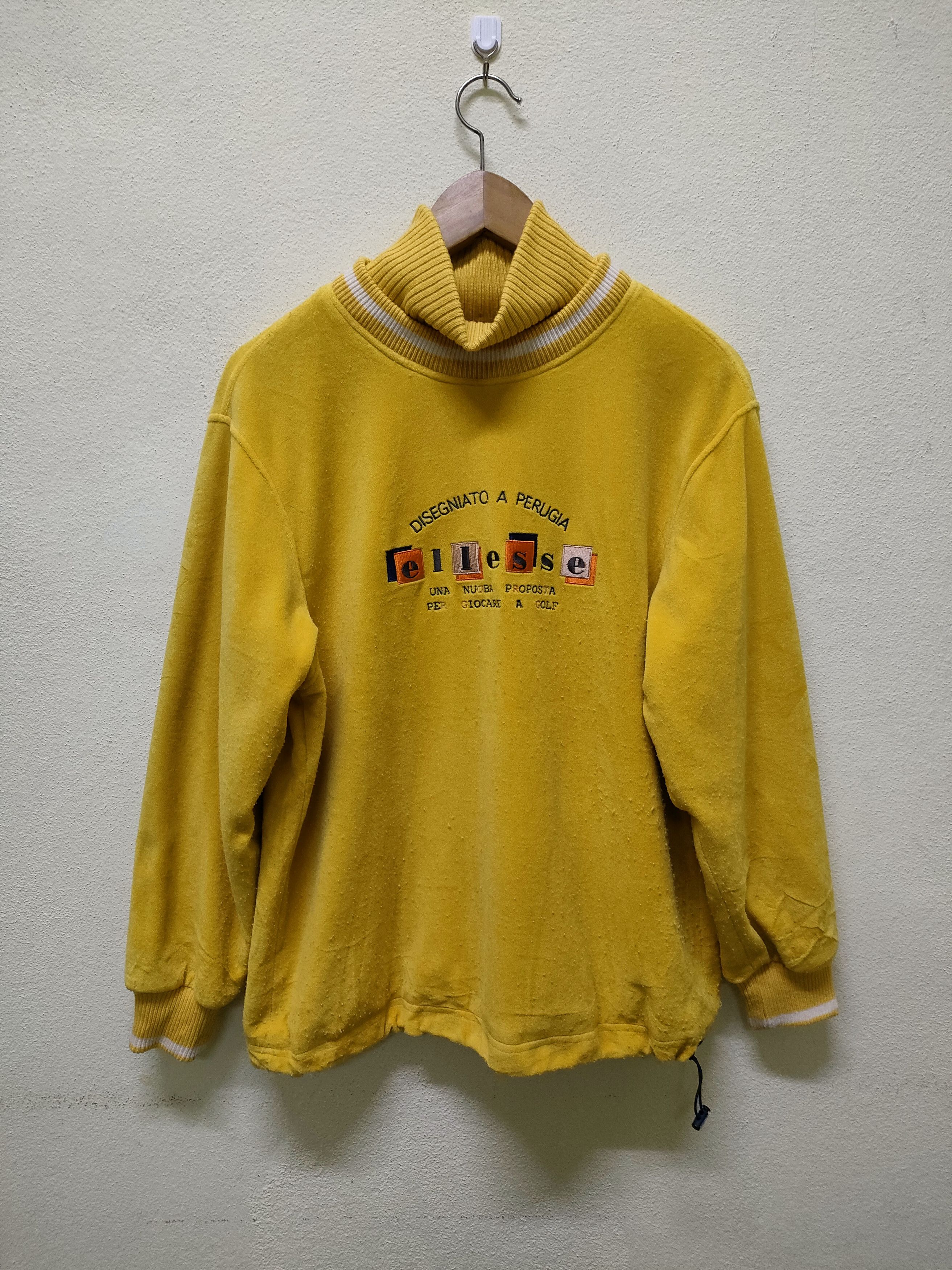 Ellesse 💥Ellese Golf Turtleneck Velvet Sweaters Size US M / EU 48-50 / 2 - 1 Thumbnail