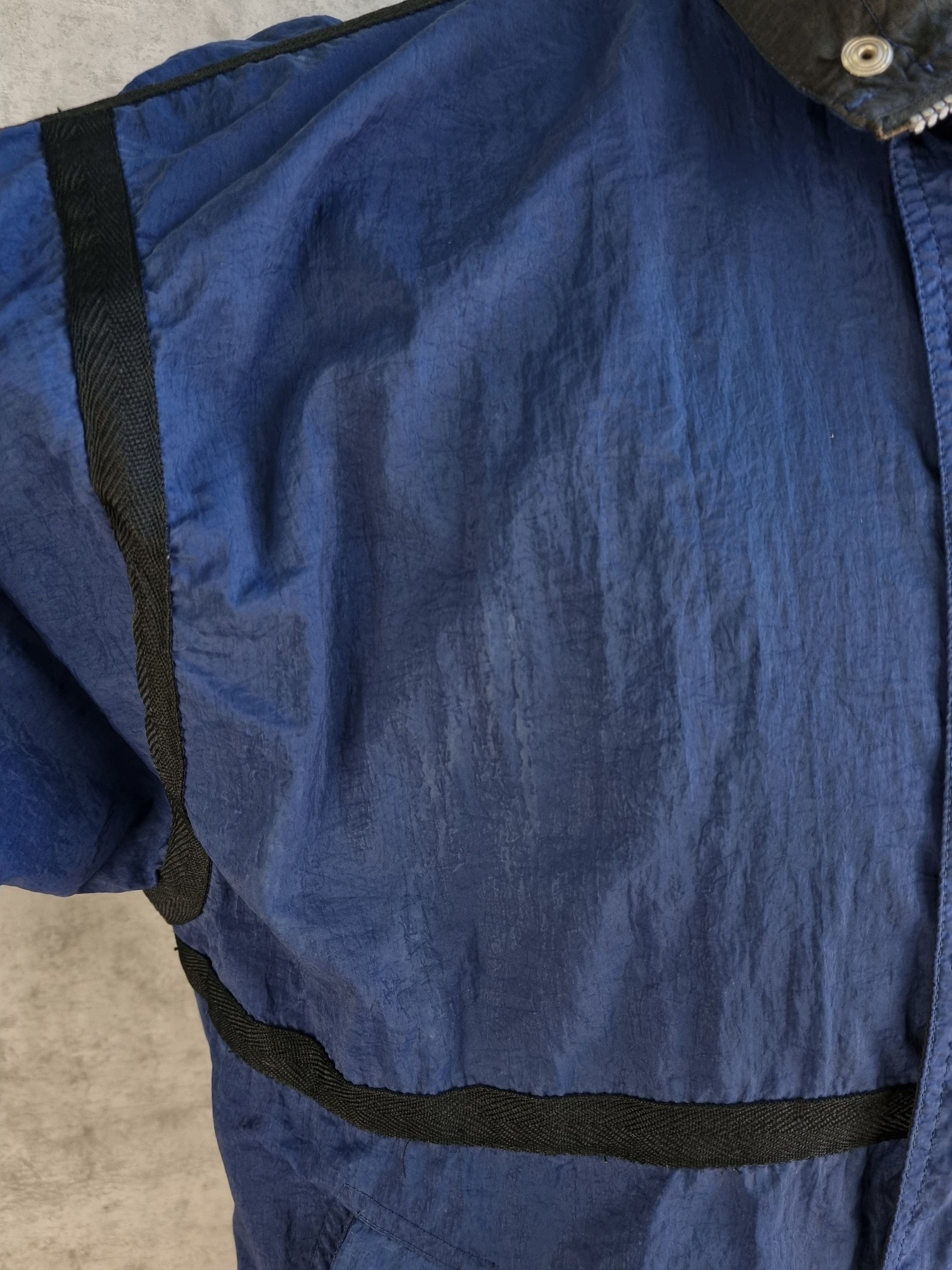 Nike × Vintage Vintage 90s Nylon Navy Nike Track Top Parachute Jacket Size US M / EU 48-50 / 2 - 13 Thumbnail