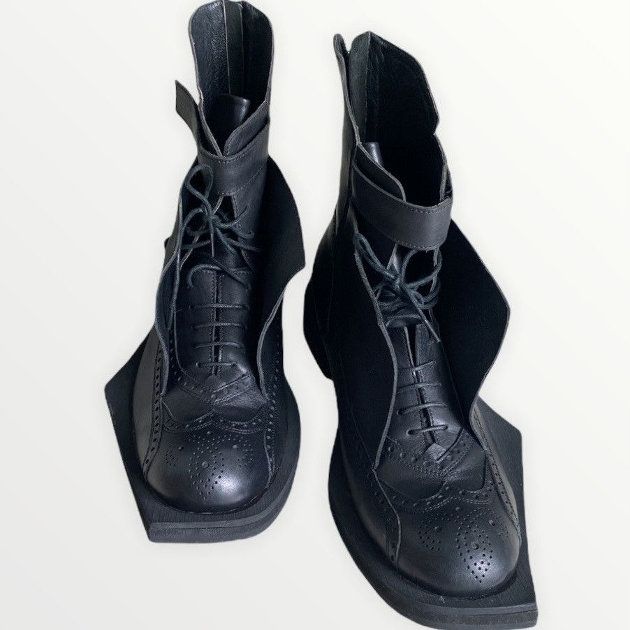 Juun.J Runway Fall 2011 Geometric Brogue Boots Collab With Kiroic Size US 11 / EU 44 - 4 Thumbnail