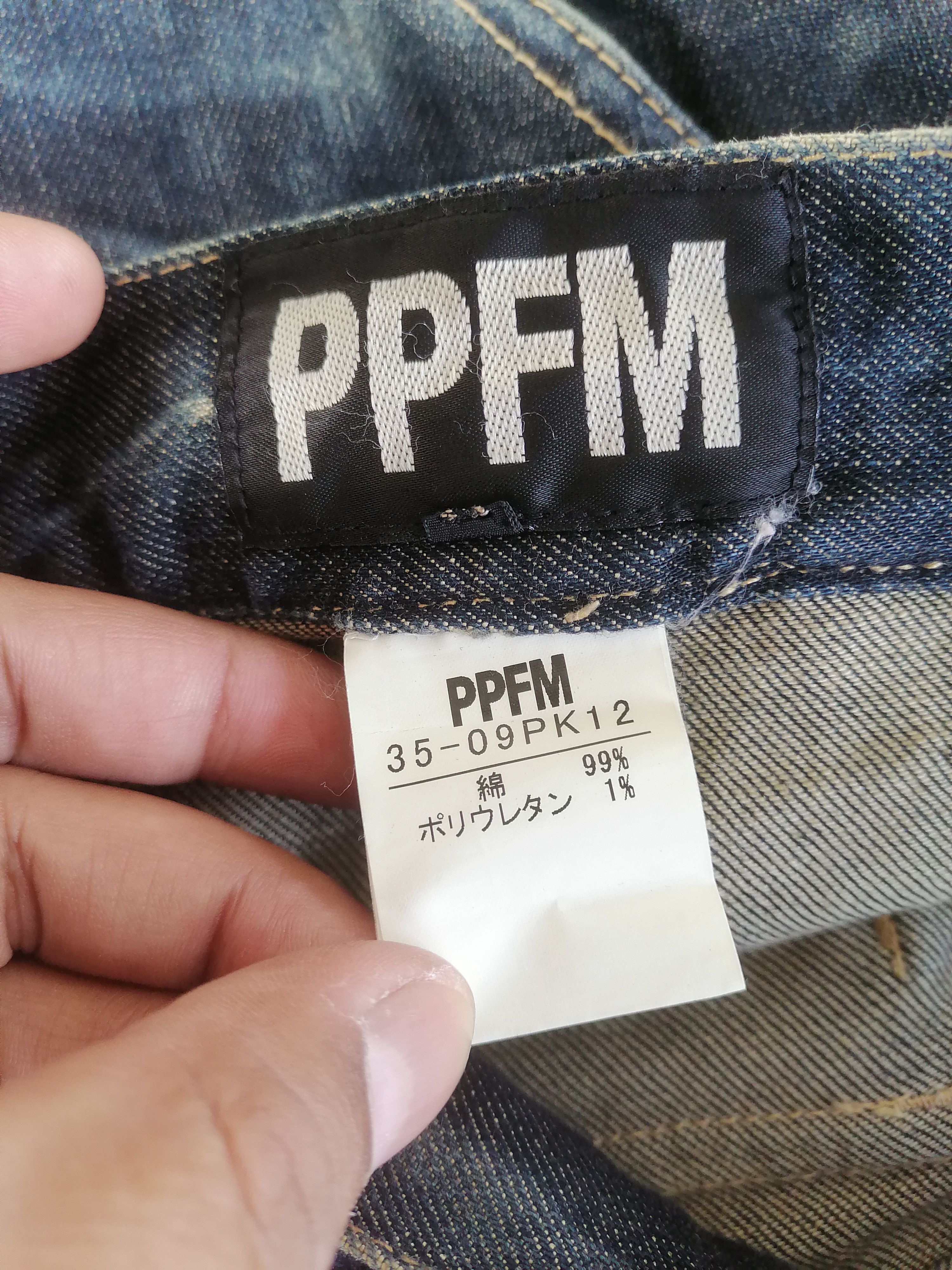 Japanese Brand × PPFM PPFM Curve Claw Mark Acid Wash Distressed Denim Pants Size US 33 - 9 Thumbnail