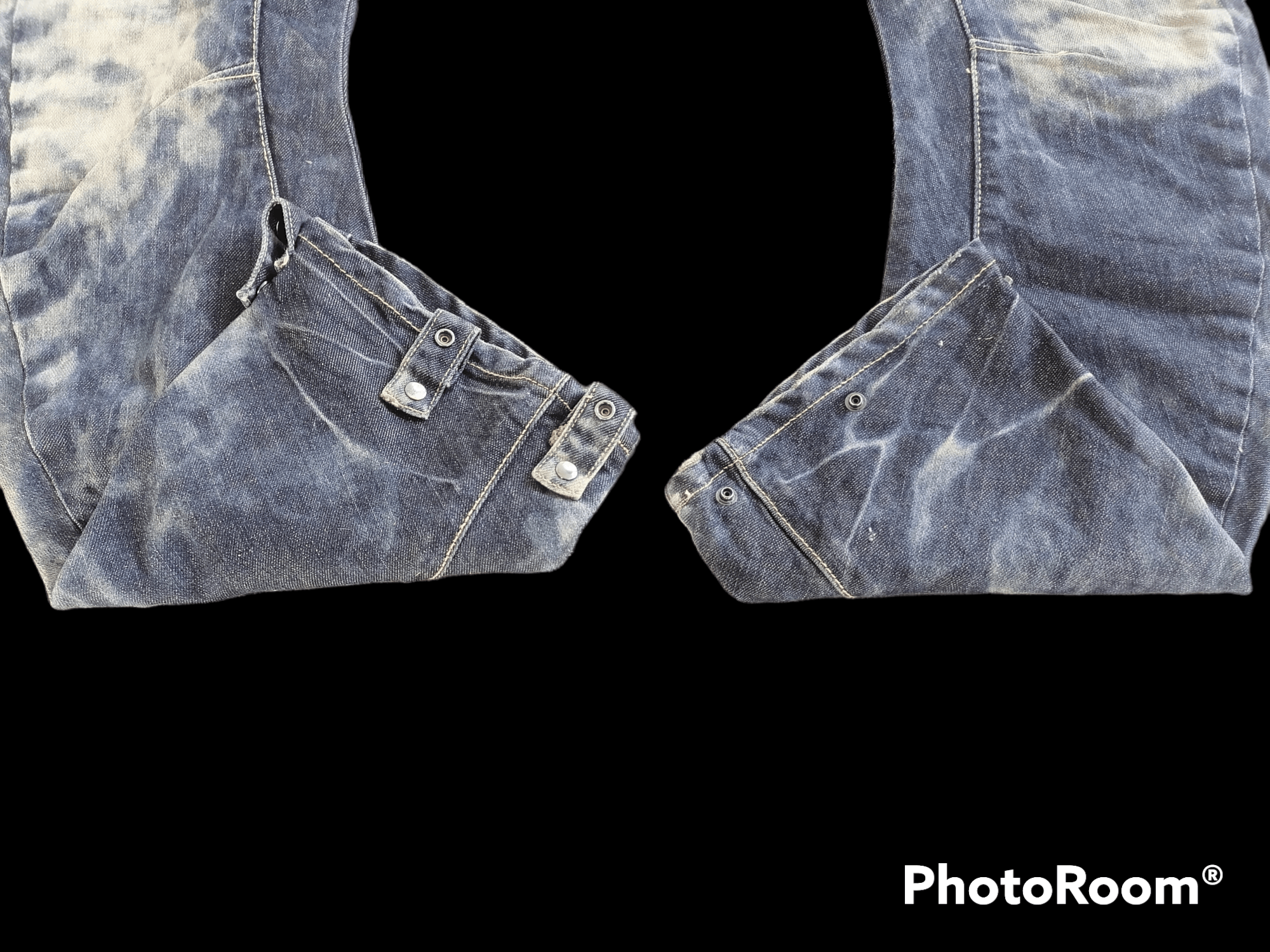 Japanese Brand × PPFM PPFM Curve Claw Mark Acid Wash Distressed Denim Pants Size US 33 - 3 Thumbnail