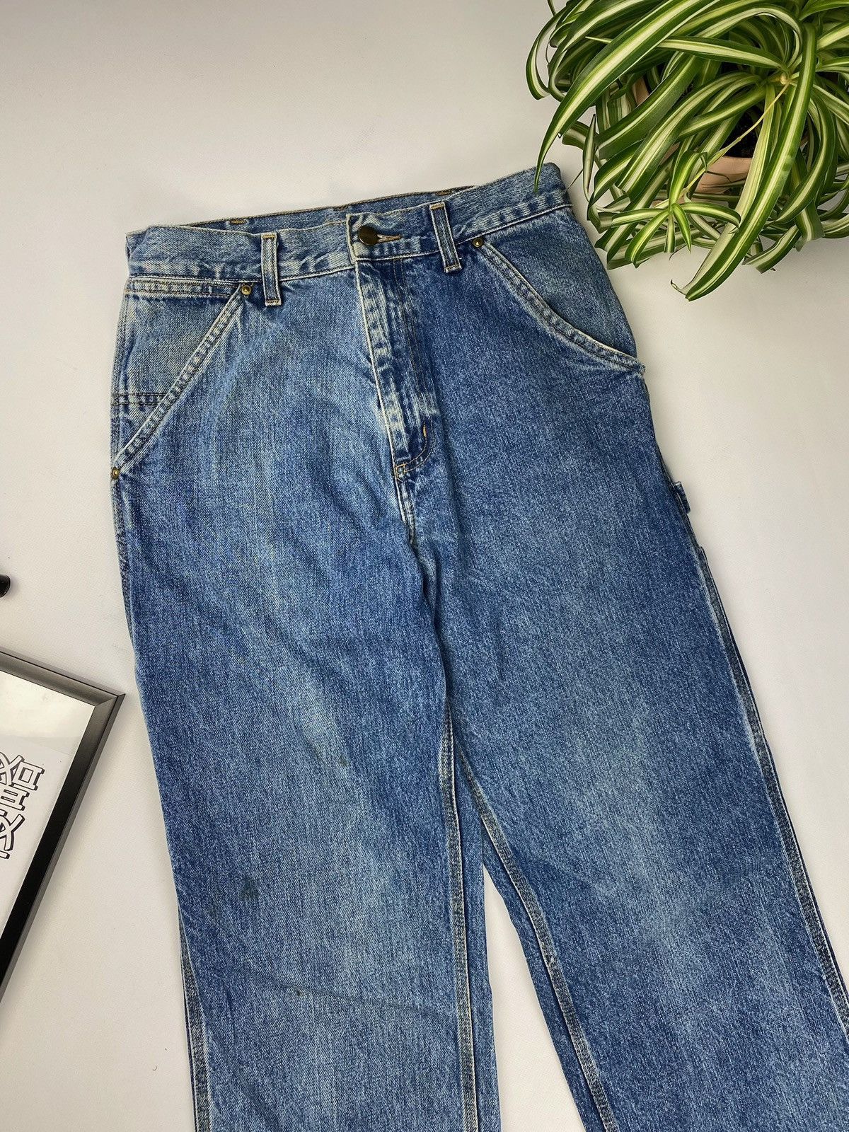 Carhartt × Vintage Carhartt Essential Carpenter Jeans Leather Patch Size US 28 / EU 44 - 4 Thumbnail