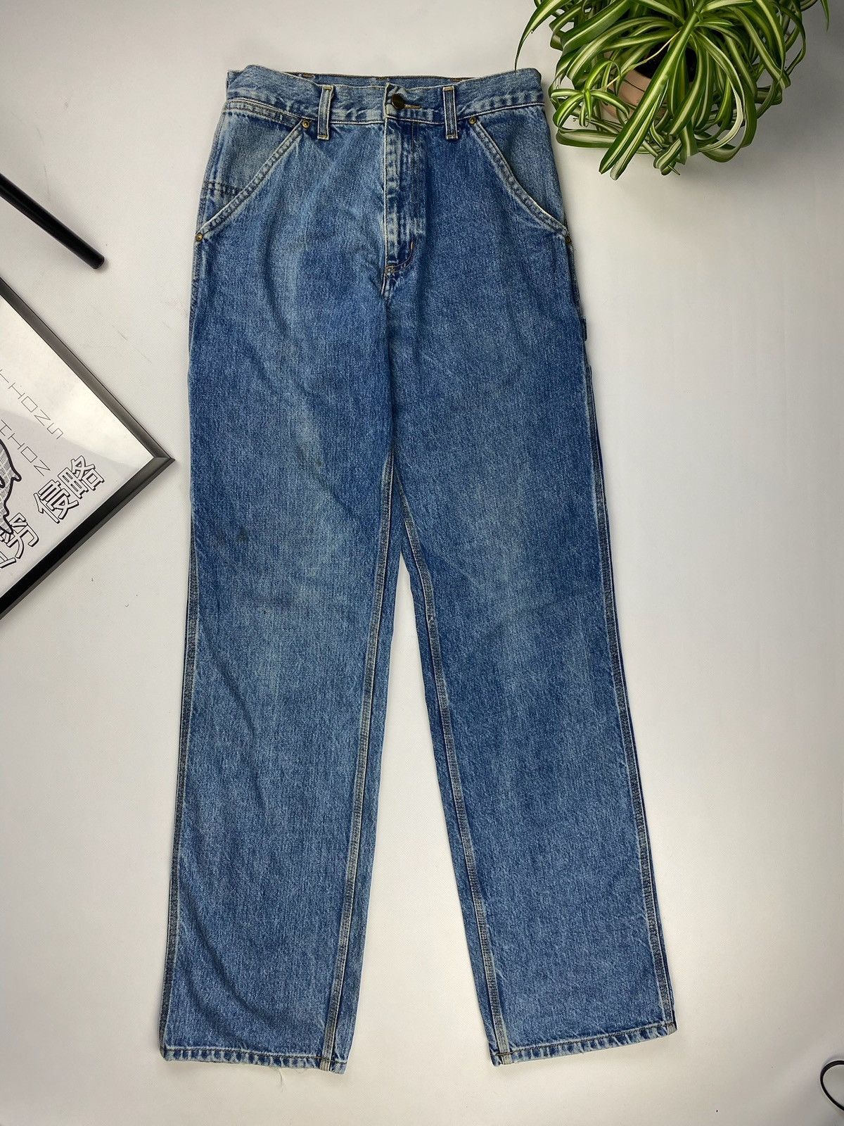 Carhartt × Vintage Carhartt Essential Carpenter Jeans Leather Patch Size US 28 / EU 44 - 2 Thumbnail