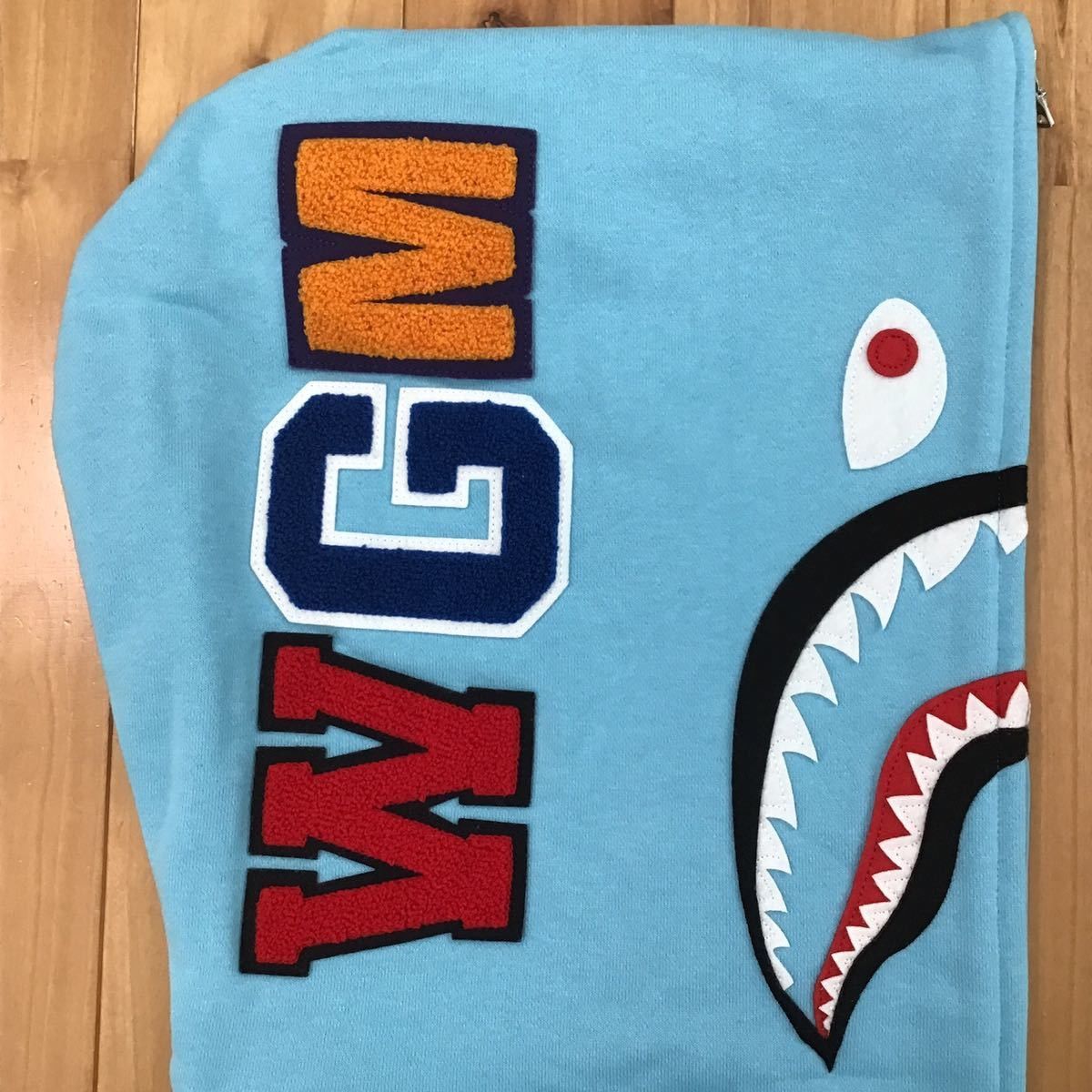 Bape BAPE logo multi fonts shark full zip hoodie a bathing ape Size US XXL / EU 58 / 5 - 4 Thumbnail
