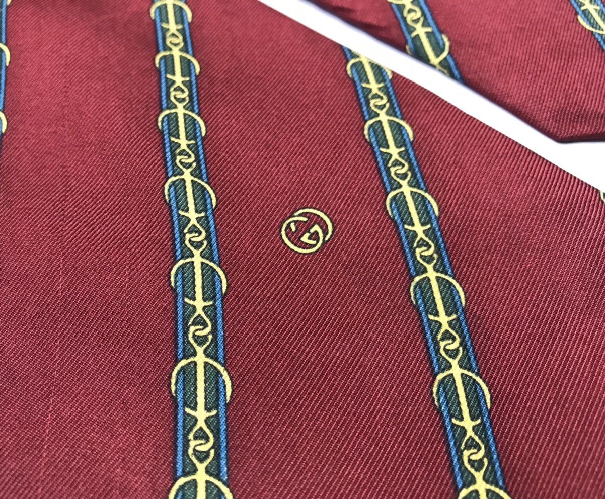 Gucci × Vintage vintage gucci neck tie Size ONE SIZE - 4 Thumbnail