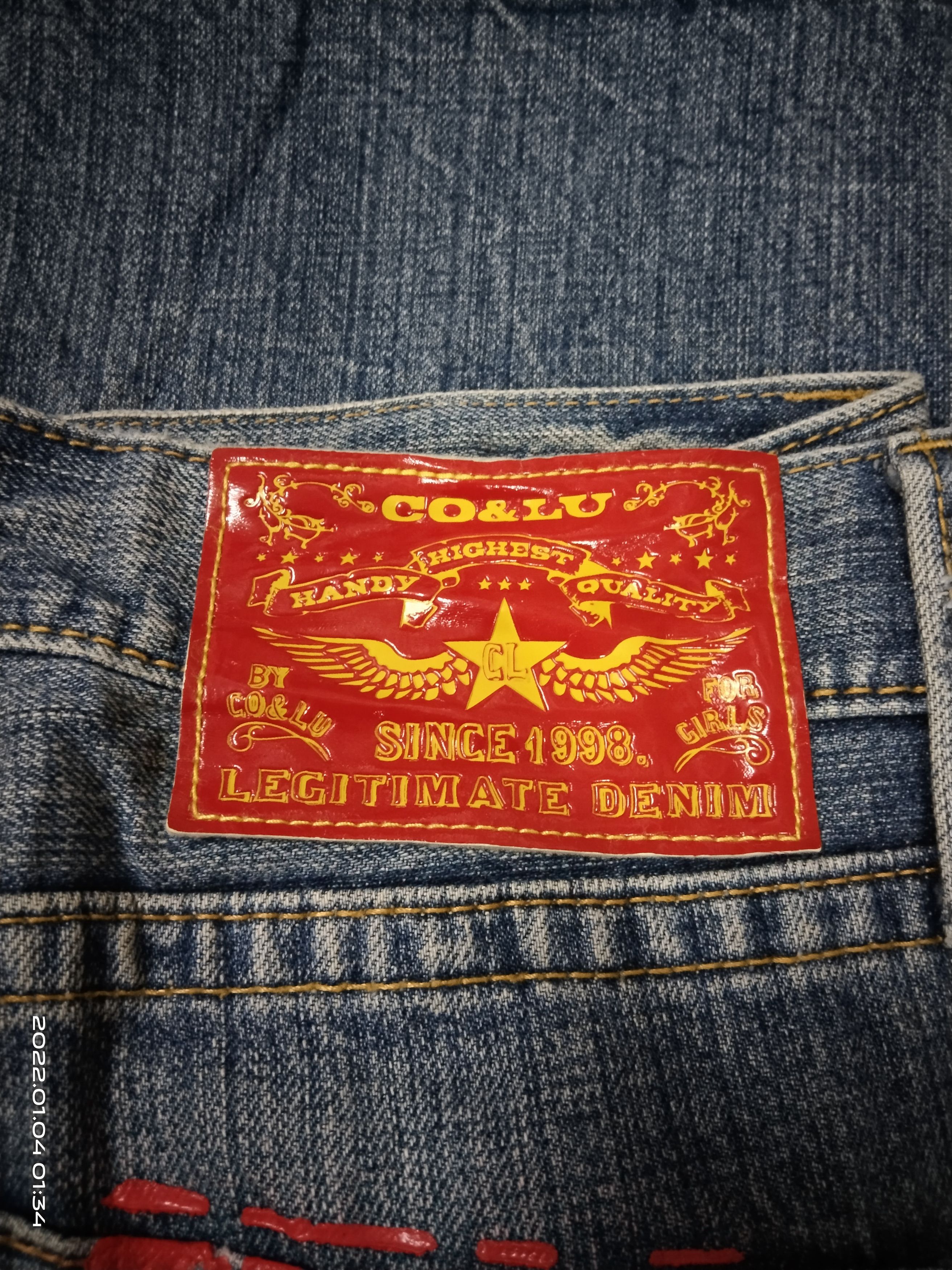 Japanese Brand DISTRESSED RIPED JAPANESE BRAND CO&LU SPELLOUT PANTS Size US 32 / EU 48 - 7 Thumbnail