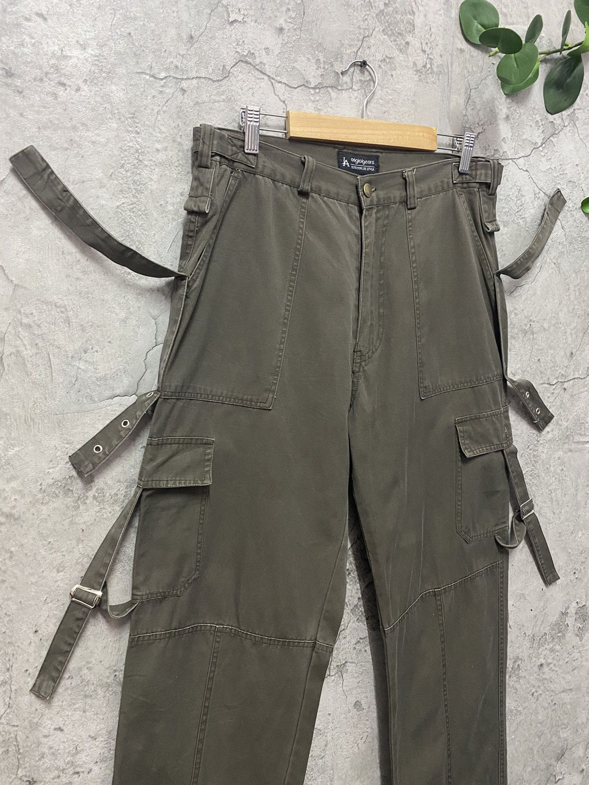 Le Grande Bleu (L.G.B.) Origialgears Japan Parachute Multi Pocket Baggy Cargo Pants Size US 32 / EU 48 - 6 Thumbnail