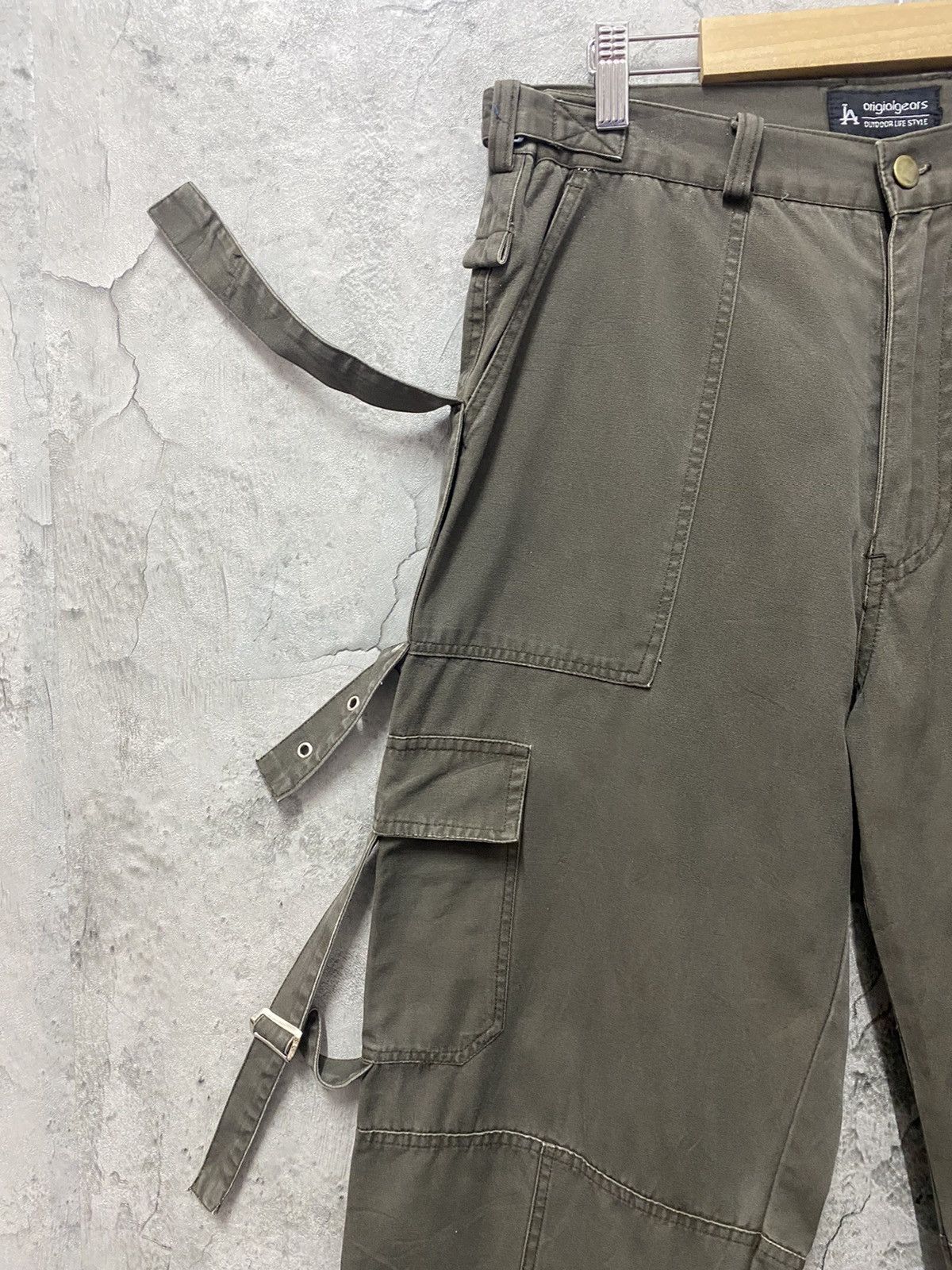Le Grande Bleu (L.G.B.) Origialgears Japan Parachute Multi Pocket Baggy Cargo Pants Size US 32 / EU 48 - 7 Thumbnail