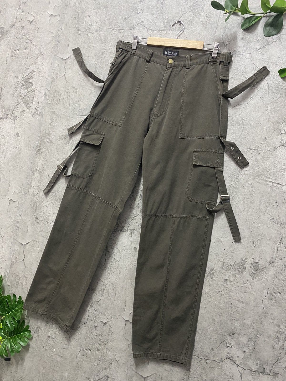 Le Grande Bleu (L.G.B.) Origialgears Japan Parachute Multi Pocket Baggy Cargo Pants Size US 32 / EU 48 - 3 Thumbnail